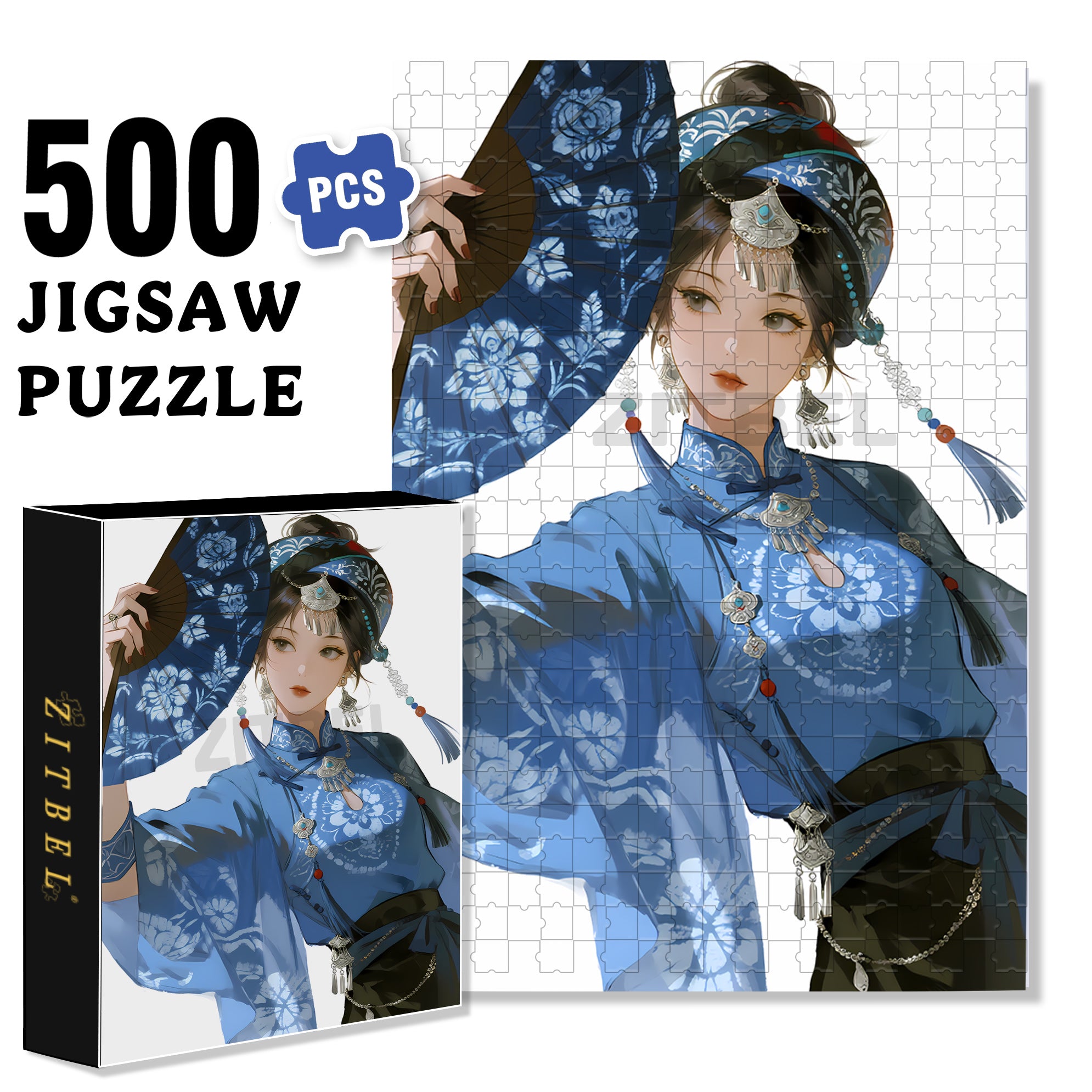 Miao Saint 500pcs/1000pcs Jigsaw Puzzle, Scratch-Resistant, Interactive Family Game & Brain-Boosting DIY Decor, Perfect for Halloween, Christmas & New Year Gifts, Family Puzzle Game