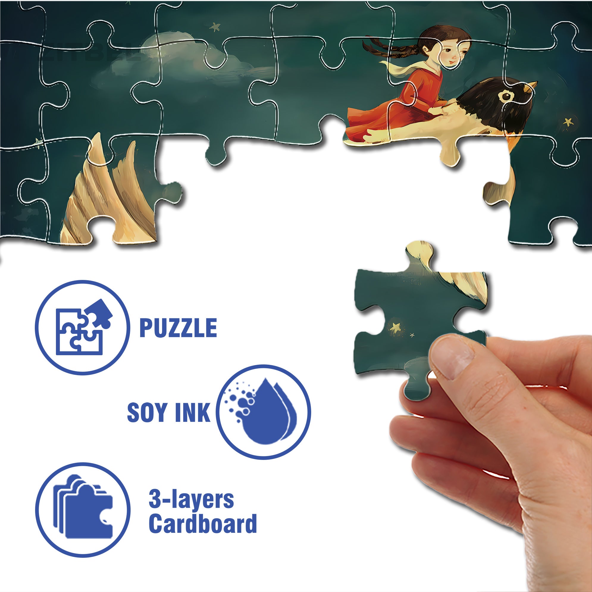 Robin Dreamers 500pcs/1000pcs Jigsaw Puzzle, Scratch-Resistant, Interactive Family Game & Brain-Boosting DIY Decor, Perfect for Halloween, Christmas & New Year Gifts, Family Puzzle Game