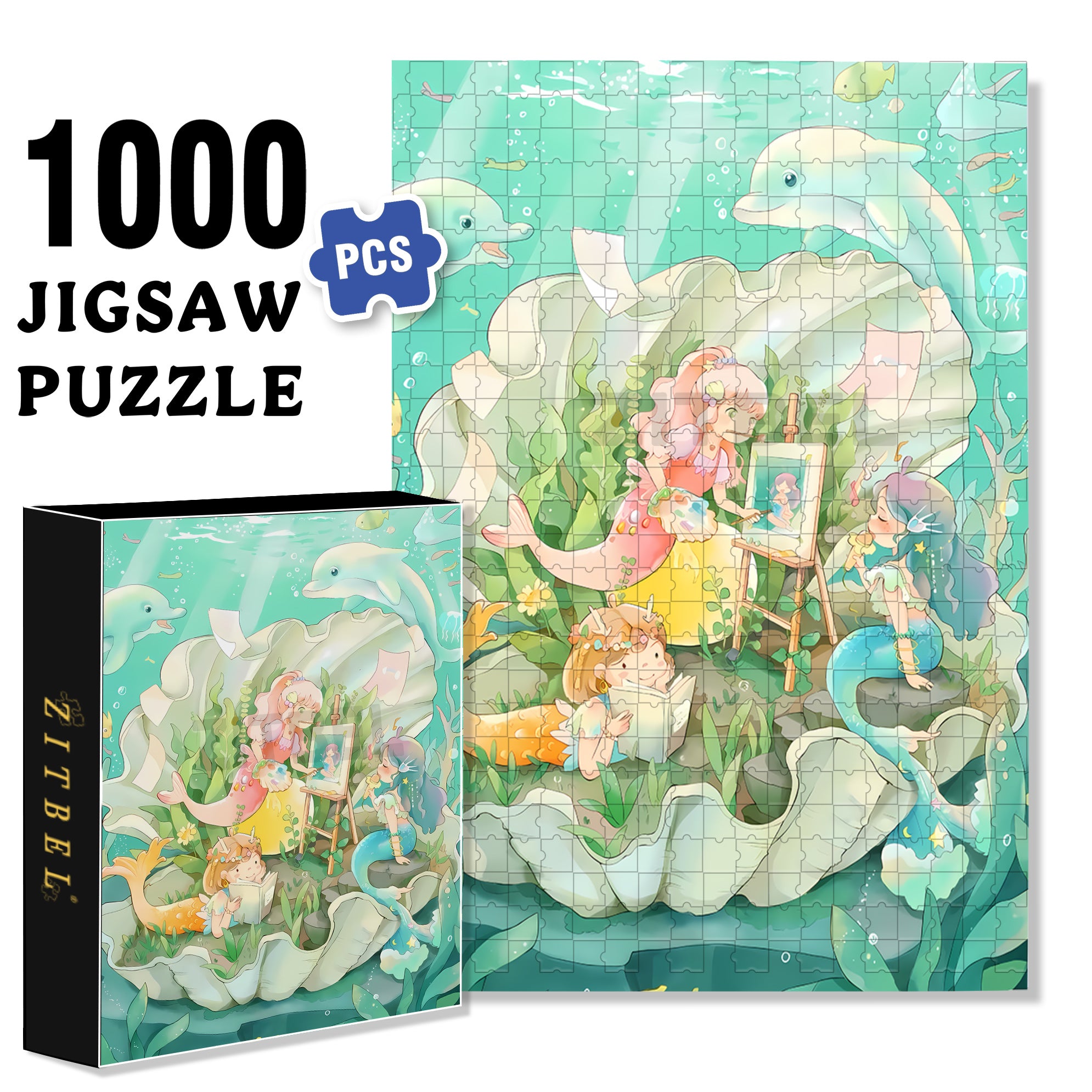 Save And Follow 500pcs/1000pcs Jigsaw Puzzle, Scratch-Resistant, Interactive Family Game & Brain-Boosting DIY Decor, Perfect for Halloween, Christmas & New Year Gifts, Family Puzzle Game