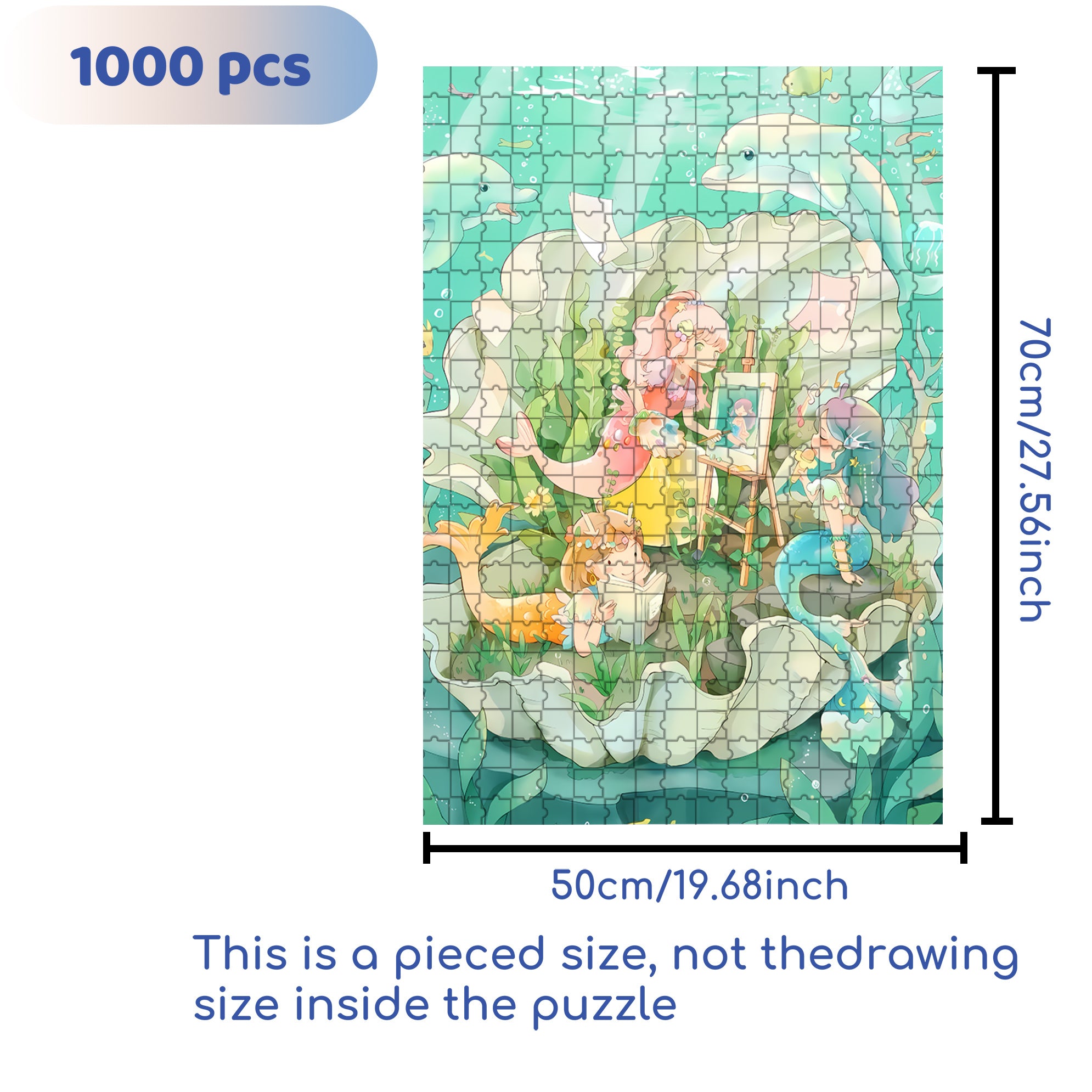 Save And Follow 500pcs/1000pcs Jigsaw Puzzle, Scratch-Resistant, Interactive Family Game & Brain-Boosting DIY Decor, Perfect for Halloween, Christmas & New Year Gifts, Family Puzzle Game