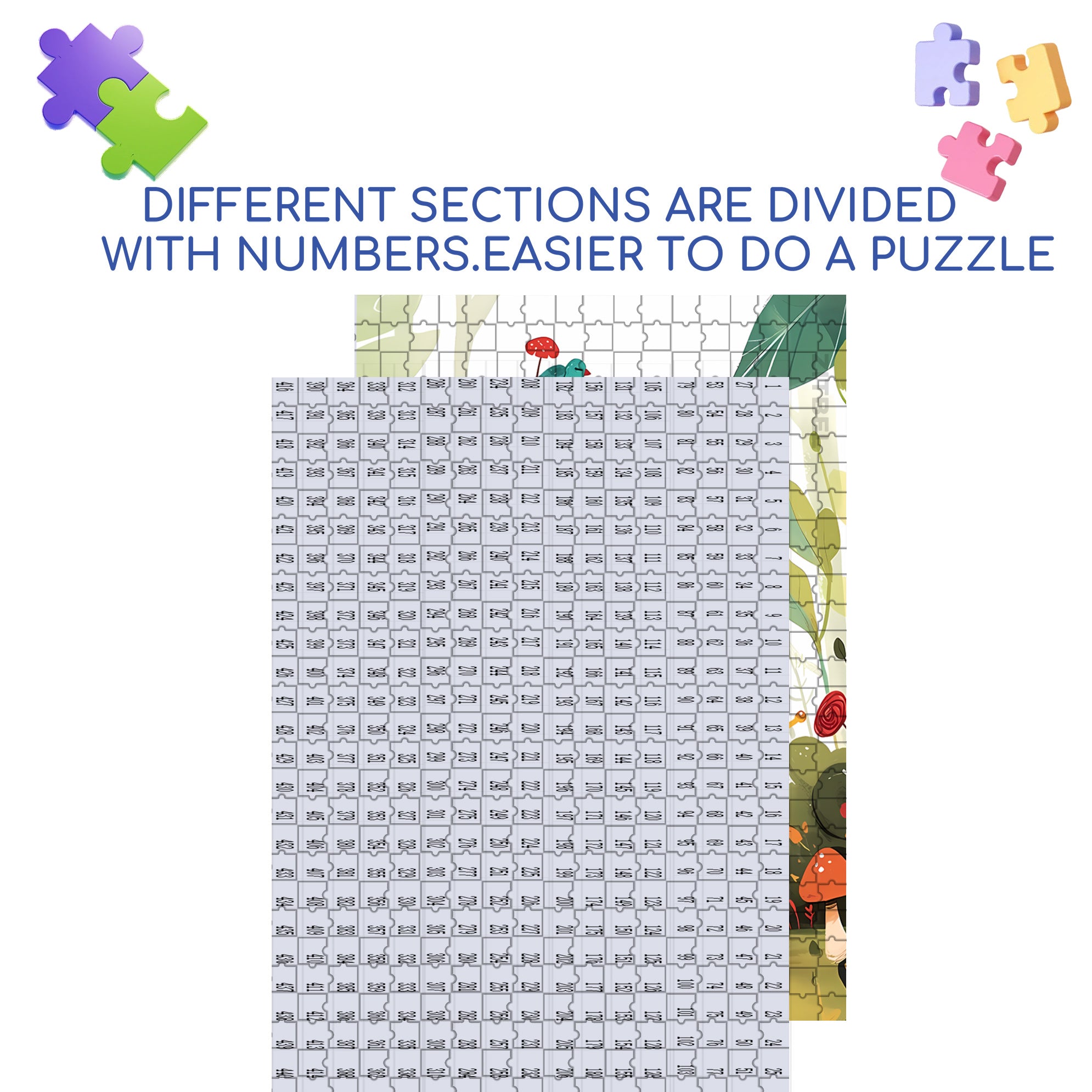Snail and Janice 500pcs/1000pcs Jigsaw Puzzle, Scratch-Resistant, Interactive Family Game & Brain-Boosting DIY Decor, Perfect for Halloween, Christmas & New Year Gifts, Family Puzzle Game