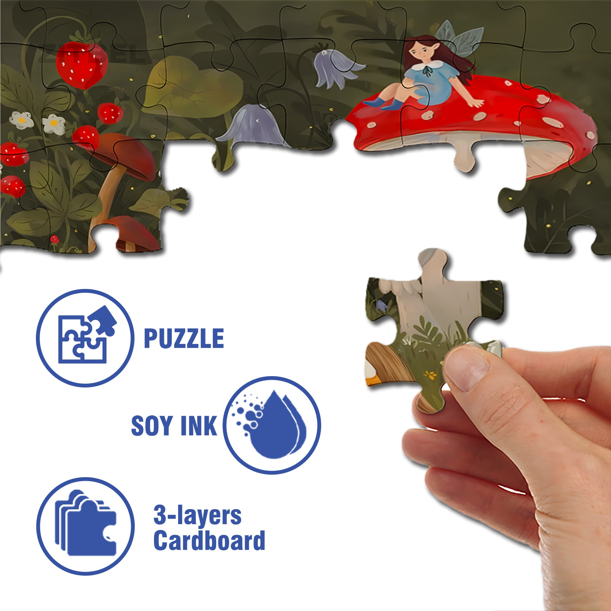 The Frog Prince 500pcs/1000pcs Jigsaw Puzzle, Scratch-Resistant, Interactive Family Game & Brain-Boosting DIY Decor, Perfect for Halloween, Christmas & New Year Gifts, Family Puzzle Game