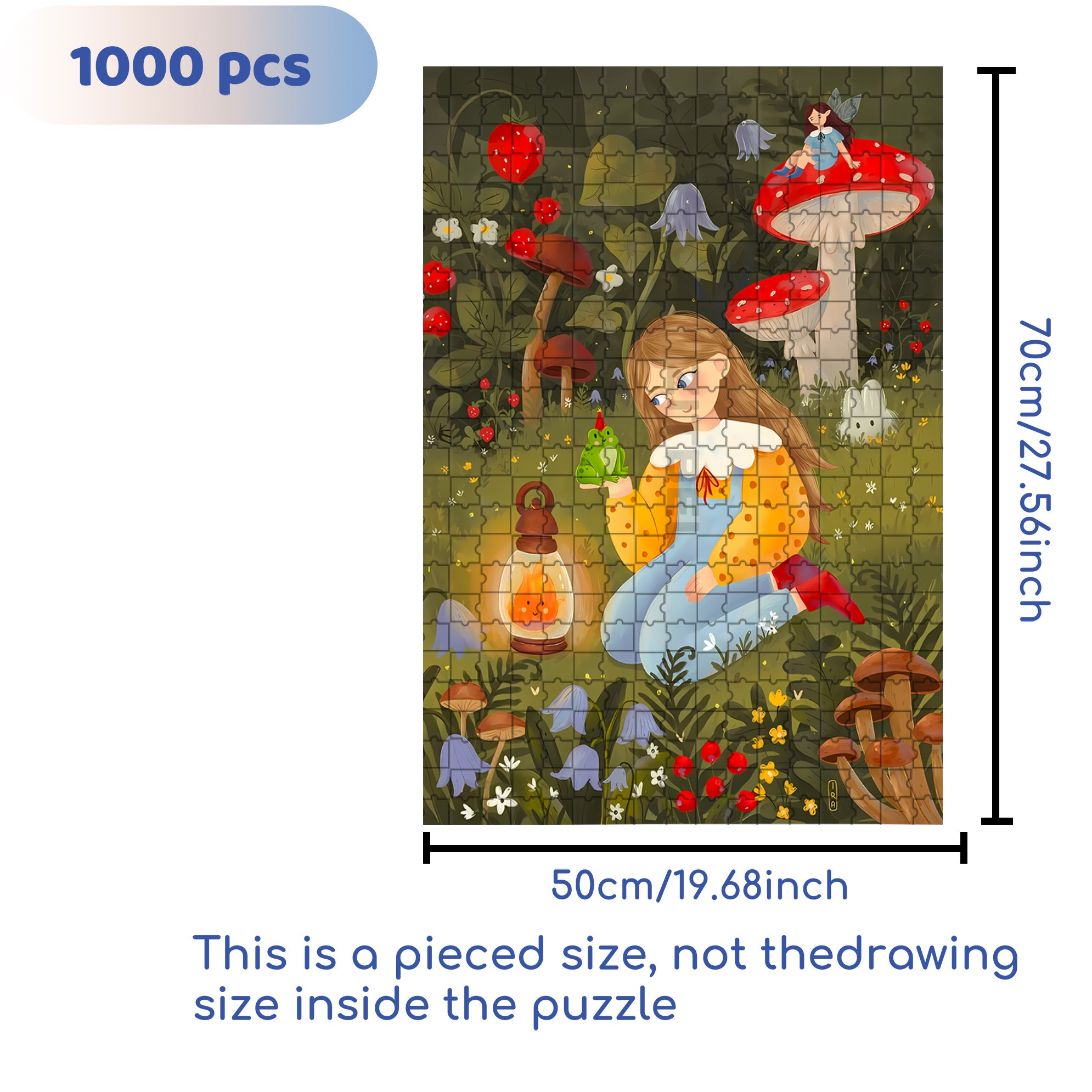 The Frog Prince 500pcs/1000pcs Jigsaw Puzzle, Scratch-Resistant, Interactive Family Game & Brain-Boosting DIY Decor, Perfect for Halloween, Christmas & New Year Gifts, Family Puzzle Game