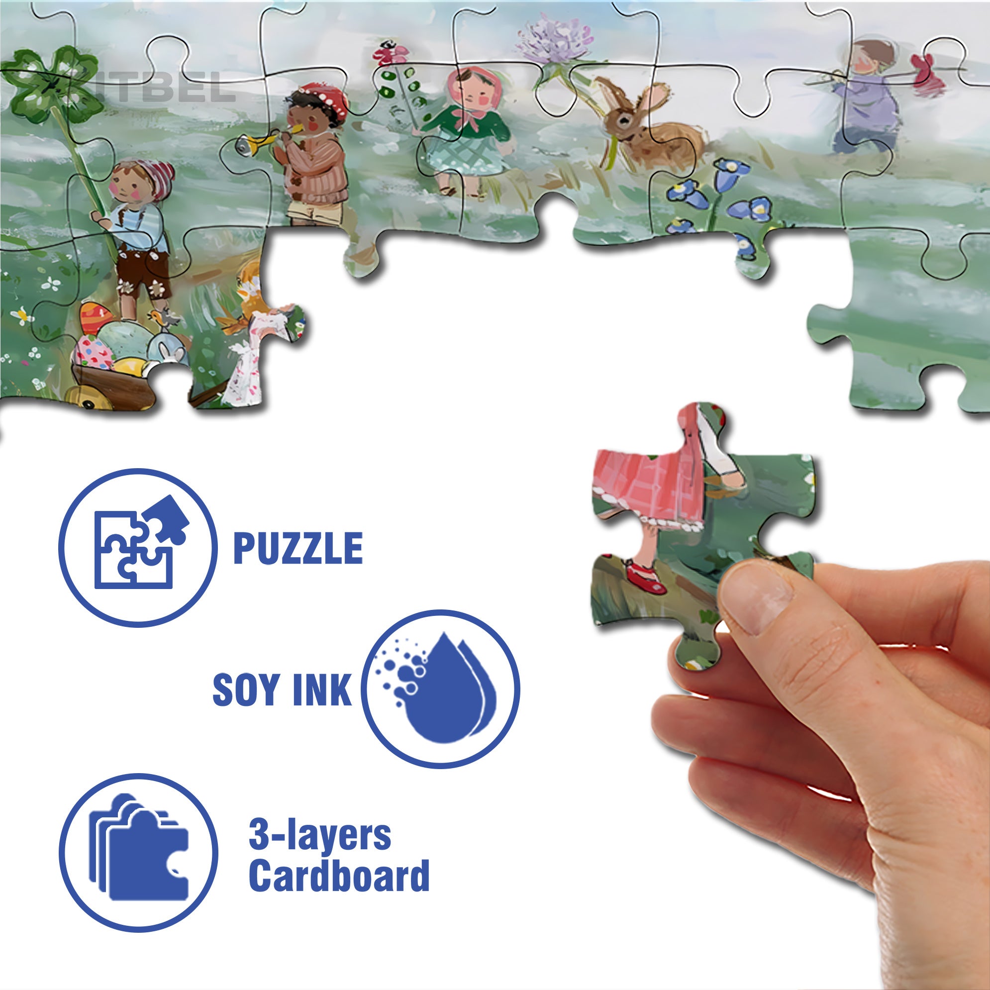 The Spring Parade 500pcs/1000pcs Jigsaw Puzzle, Scratch-Resistant, Interactive Family Game & Brain-Boosting DIY Decor, Perfect for Halloween, Christmas & New Year Gifts, Family Puzzle Game