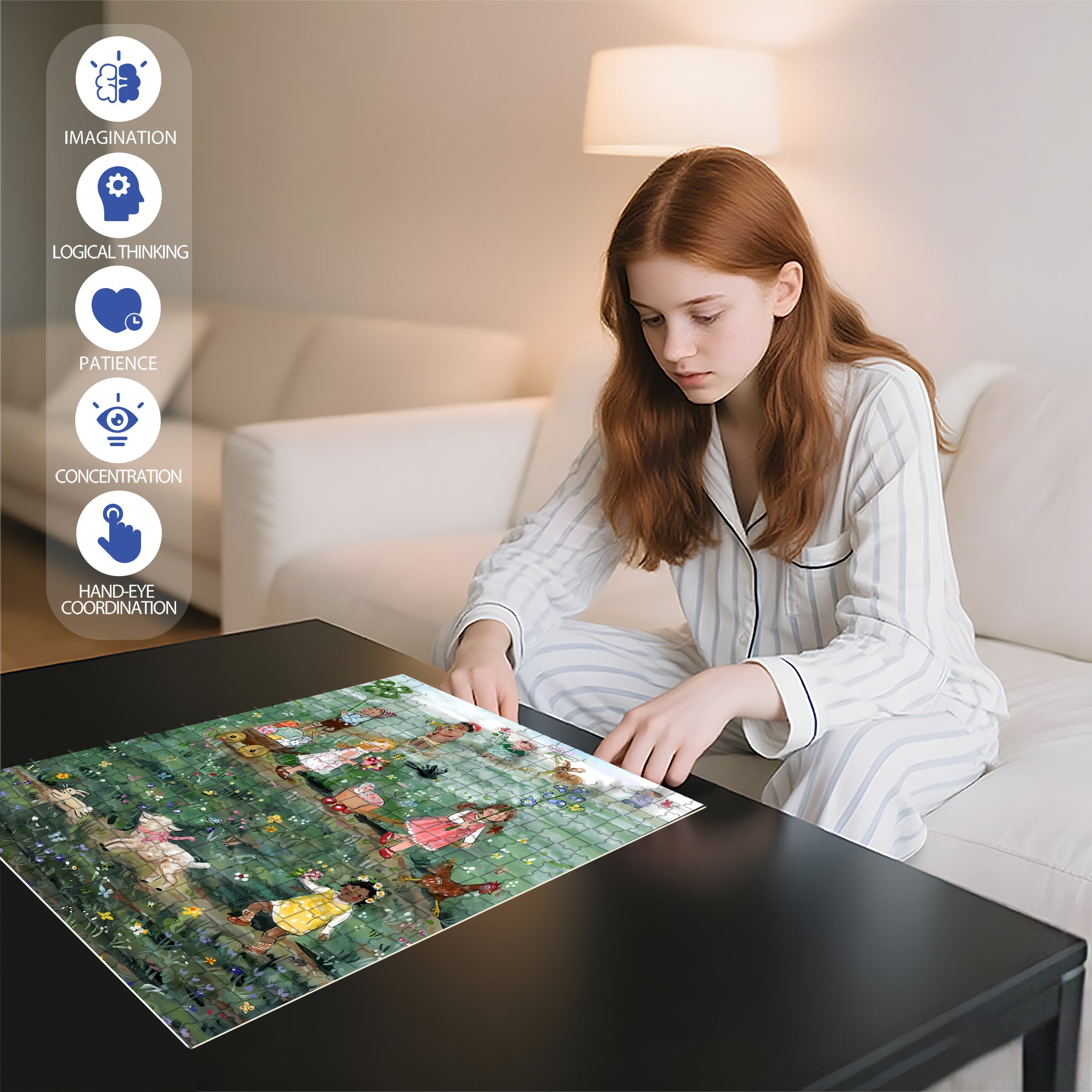 The Spring Parade 500pcs/1000pcs Jigsaw Puzzle, Scratch-Resistant, Interactive Family Game & Brain-Boosting DIY Decor, Perfect for Halloween, Christmas & New Year Gifts, Family Puzzle Game