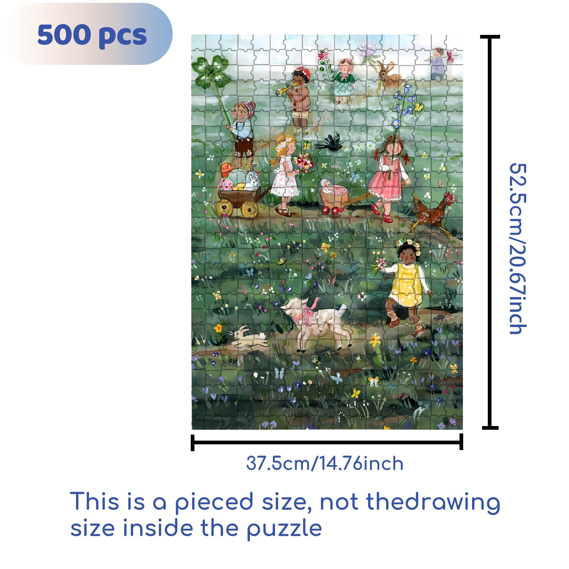 The Spring Parade 500pcs/1000pcs Jigsaw Puzzle, Scratch-Resistant, Interactive Family Game & Brain-Boosting DIY Decor, Perfect for Halloween, Christmas & New Year Gifts, Family Puzzle Game