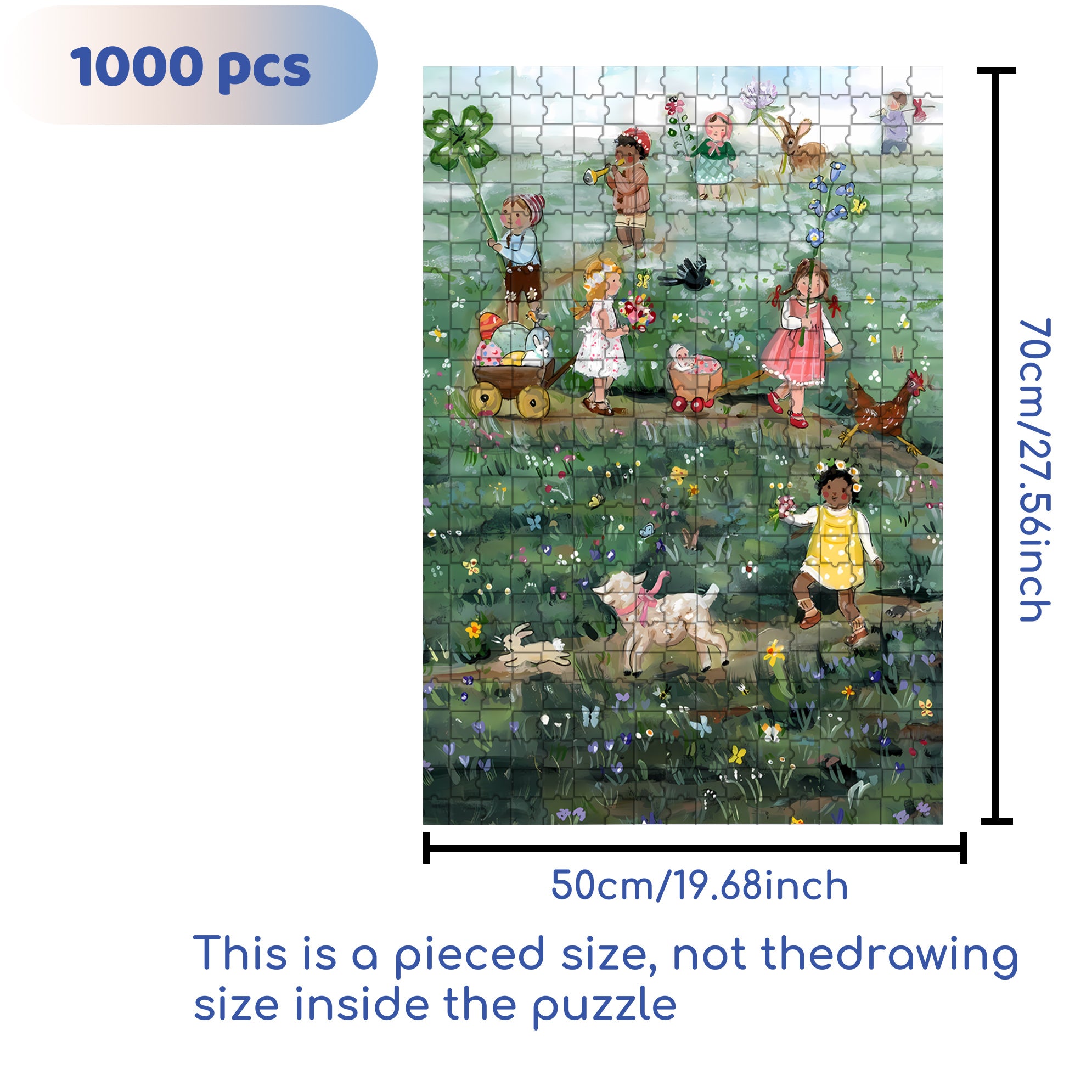 The Spring Parade 500pcs/1000pcs Jigsaw Puzzle, Scratch-Resistant, Interactive Family Game & Brain-Boosting DIY Decor, Perfect for Halloween, Christmas & New Year Gifts, Family Puzzle Game