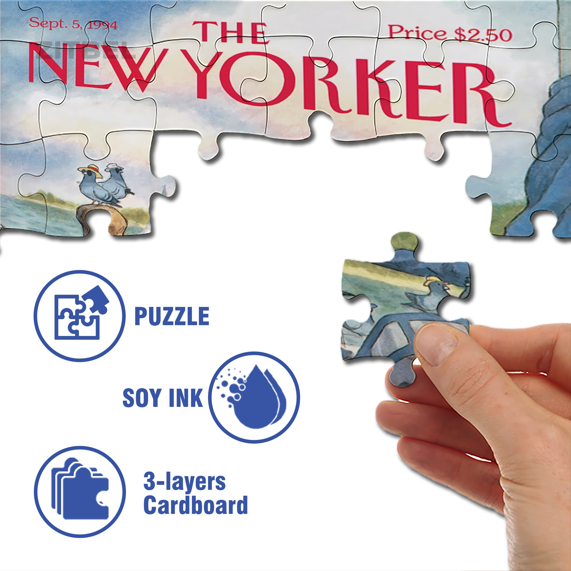 Tourist Season 500pcs/1000pcs Jigsaw Puzzle, Scratch-Resistant, Interactive Family Game & Brain-Boosting DIY Decor, Perfect for Halloween, Christmas & New Year Gifts, Family Puzzle Game