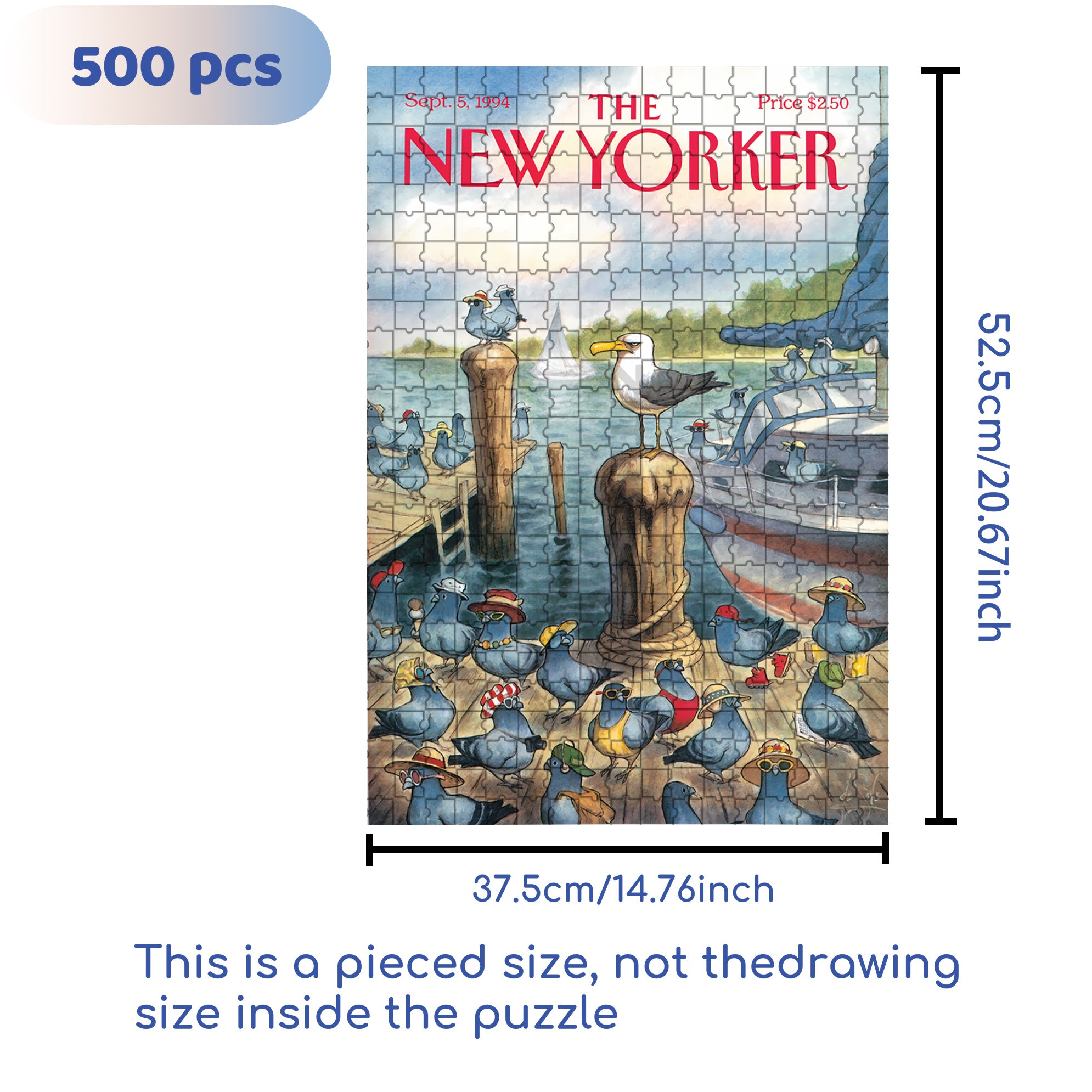 Tourist Season 500pcs/1000pcs Jigsaw Puzzle, Scratch-Resistant, Interactive Family Game & Brain-Boosting DIY Decor, Perfect for Halloween, Christmas & New Year Gifts, Family Puzzle Game