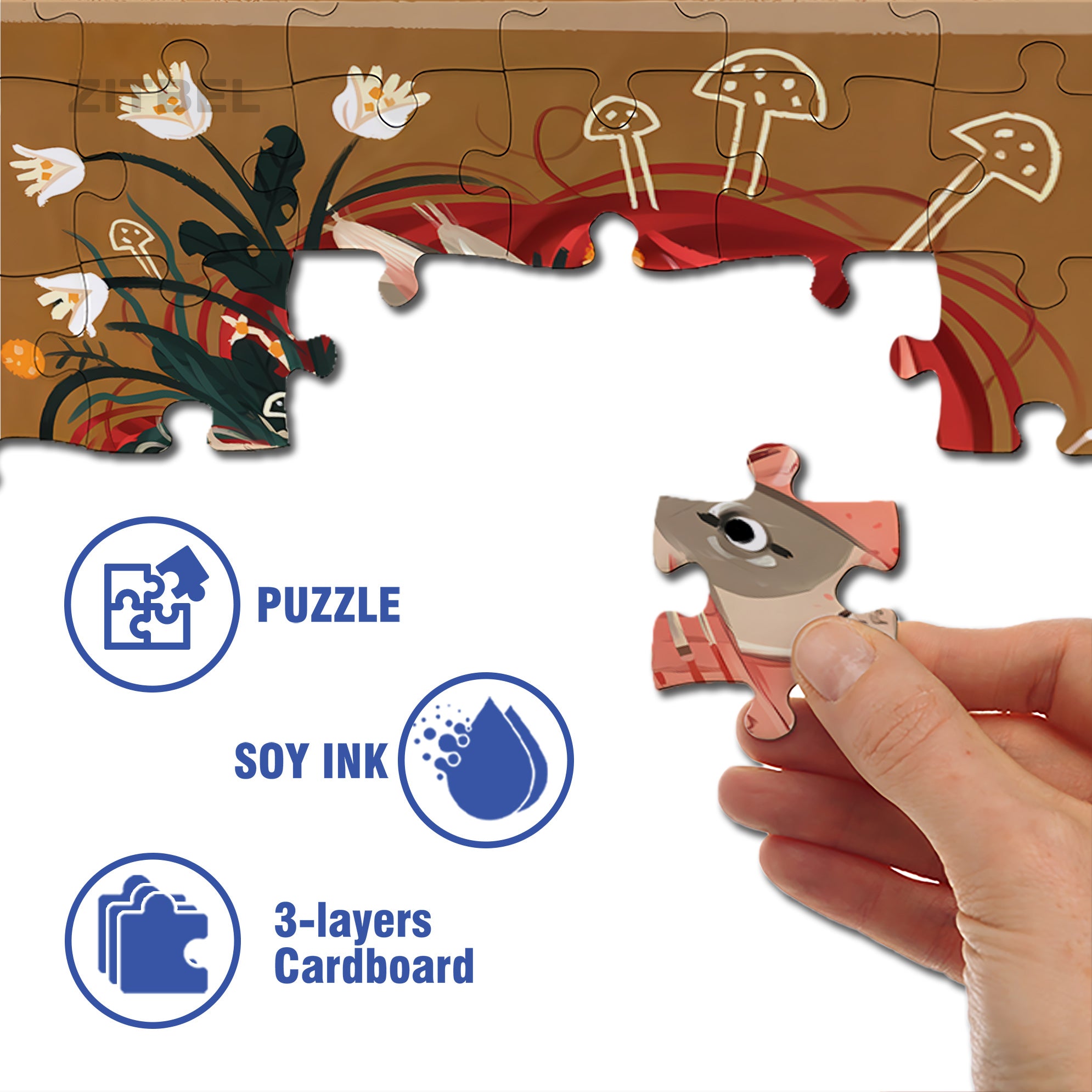 Trinity 500pcs/1000pcs Jigsaw Puzzle, Scratch-Resistant, Interactive Family Game & Brain-Boosting DIY Decor, Perfect for Halloween, Christmas & New Year Gifts, Family Puzzle Game