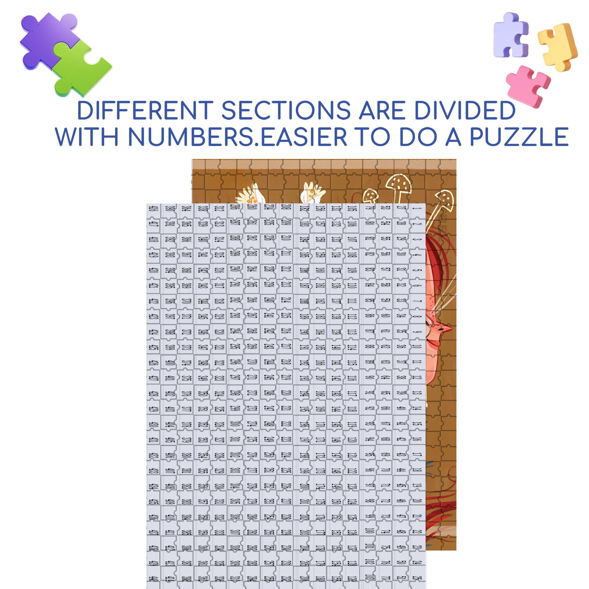 Trinity 500pcs/1000pcs Jigsaw Puzzle, Scratch-Resistant, Interactive Family Game & Brain-Boosting DIY Decor, Perfect for Halloween, Christmas & New Year Gifts, Family Puzzle Game