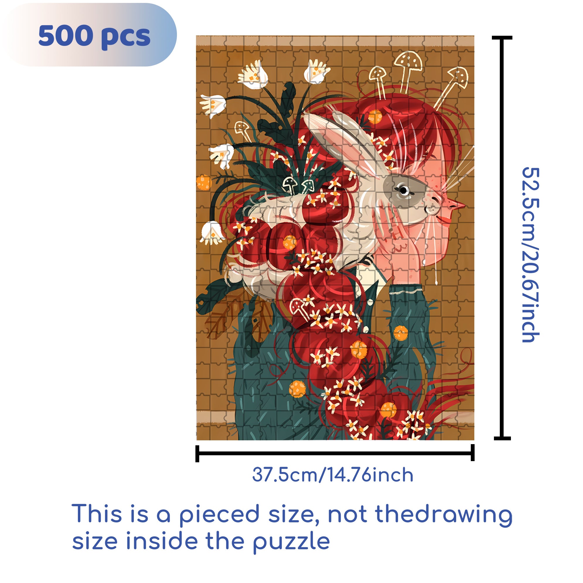 Trinity 500pcs/1000pcs Jigsaw Puzzle, Scratch-Resistant, Interactive Family Game & Brain-Boosting DIY Decor, Perfect for Halloween, Christmas & New Year Gifts, Family Puzzle Game