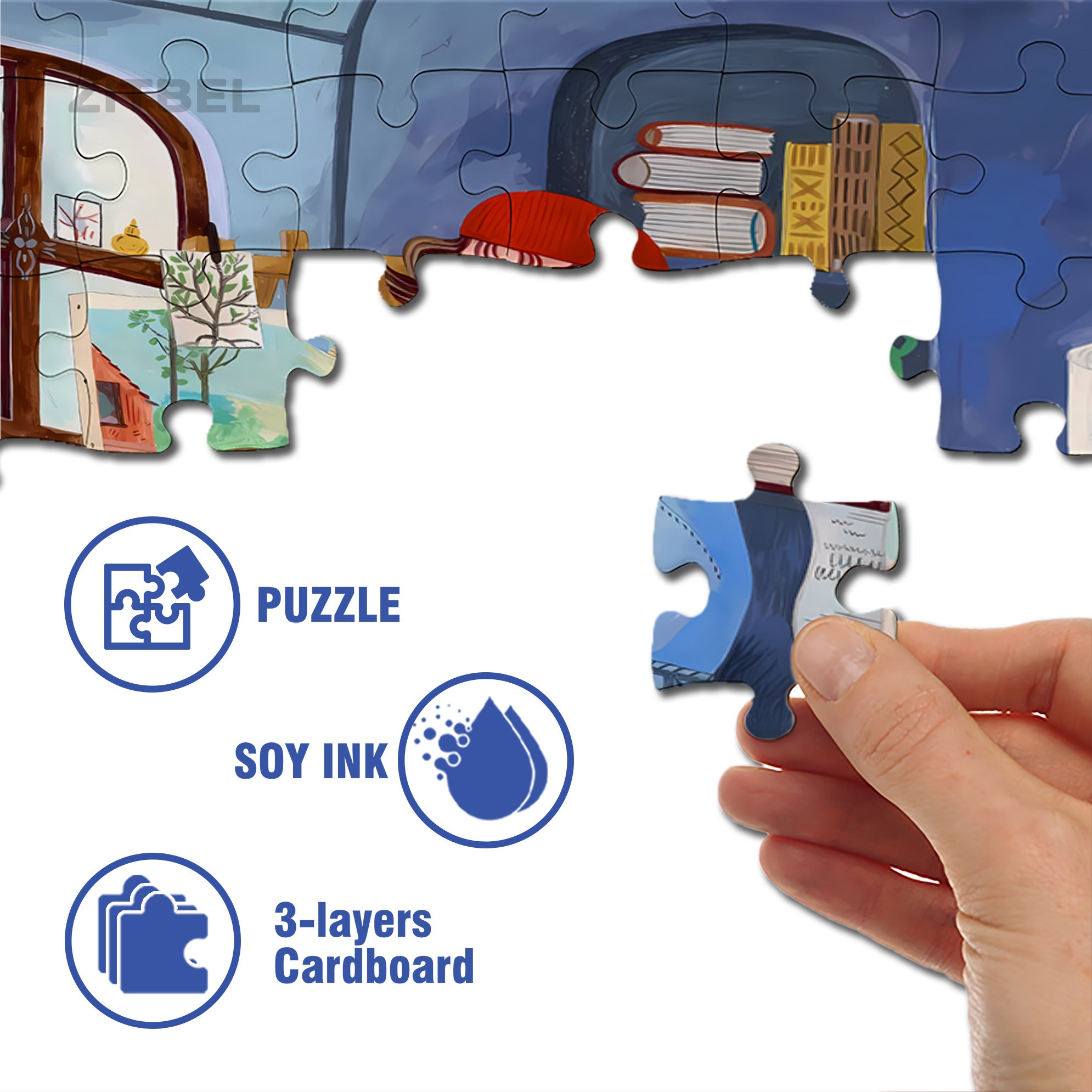 Unsatisfactory 500pcs/1000pcs Jigsaw Puzzle, Scratch-Resistant, Interactive Family Game & Brain-Boosting DIY Decor, Perfect for Halloween, Christmas & New Year Gifts, Family Puzzle Game