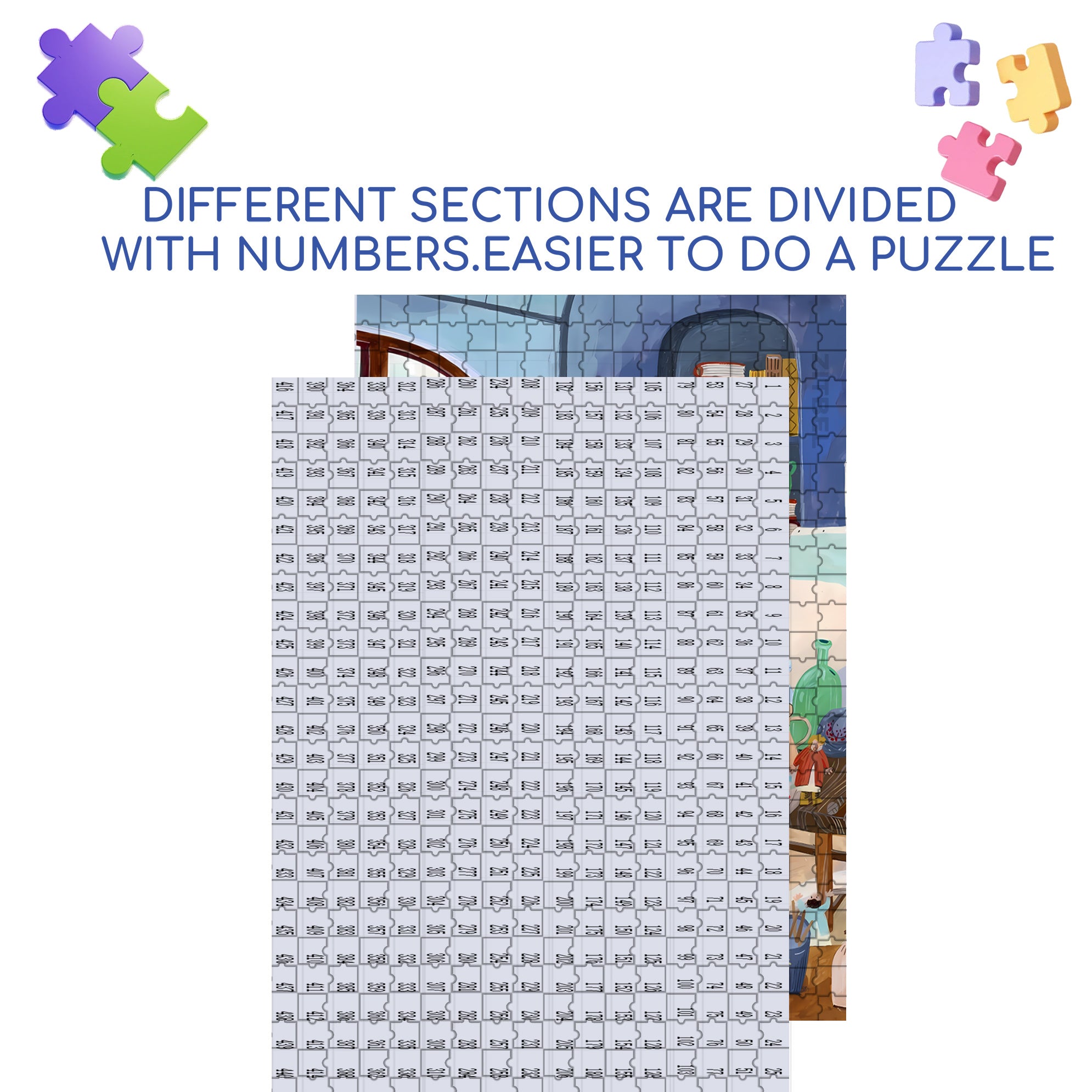 Unsatisfactory 500pcs/1000pcs Jigsaw Puzzle, Scratch-Resistant, Interactive Family Game & Brain-Boosting DIY Decor, Perfect for Halloween, Christmas & New Year Gifts, Family Puzzle Game