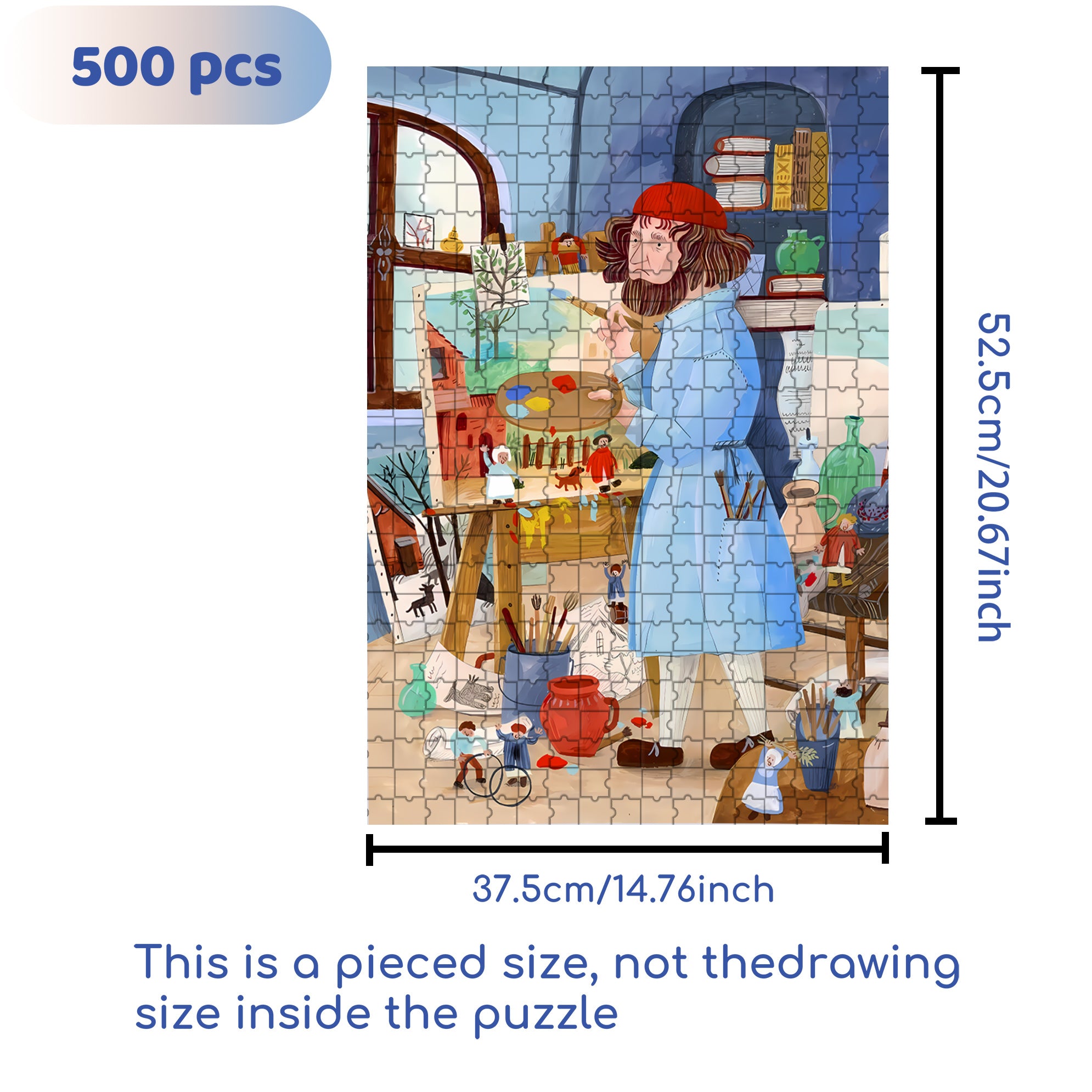 Unsatisfactory 500pcs/1000pcs Jigsaw Puzzle, Scratch-Resistant, Interactive Family Game & Brain-Boosting DIY Decor, Perfect for Halloween, Christmas & New Year Gifts, Family Puzzle Game