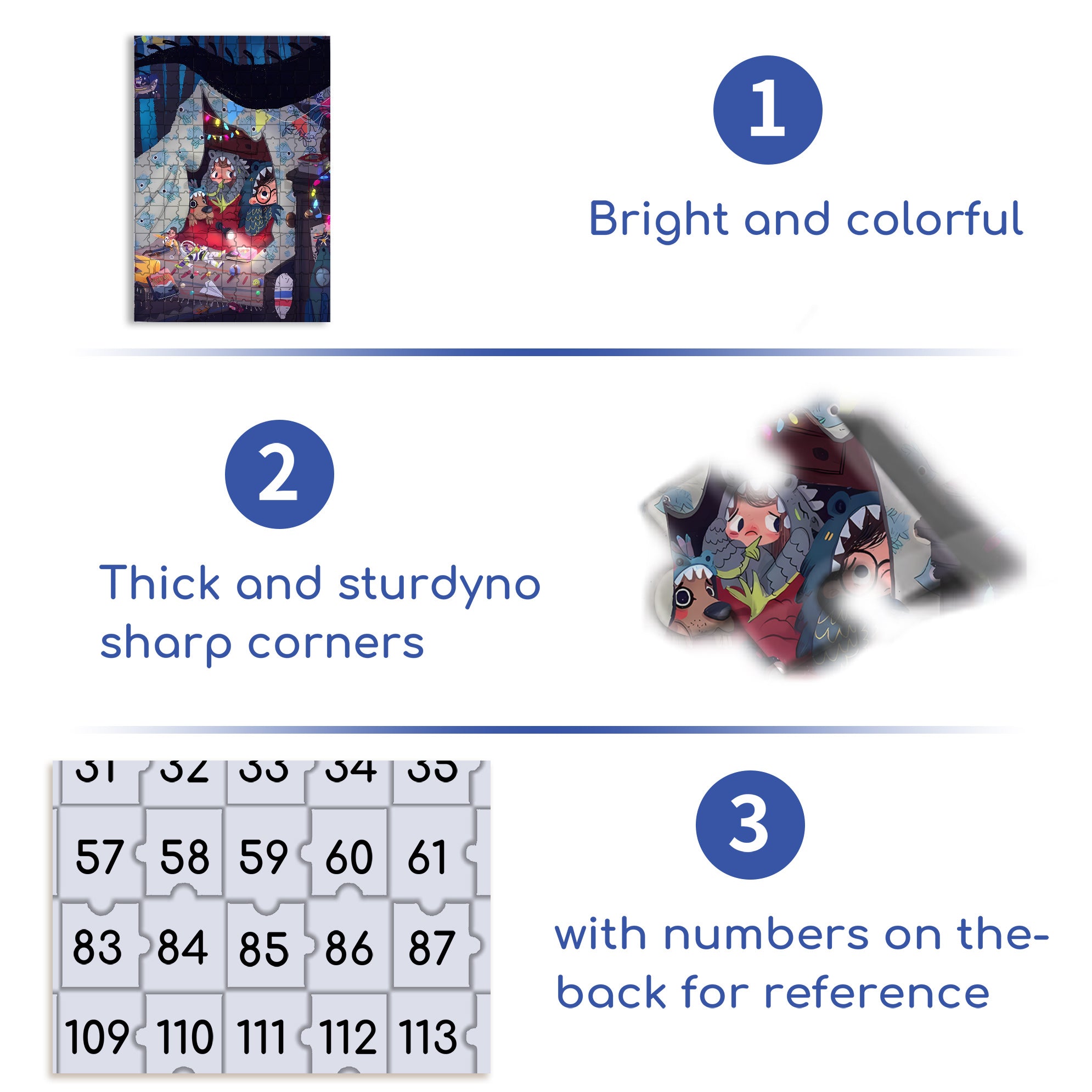 A Night Of Terror 500pcs/1000pcs Jigsaw Puzzle, Scratch-Resistant, Interactive Family Game & Brain-Boosting DIY Decor, Perfect for Halloween, Christmas & New Year Gifts, Family Puzzle Game