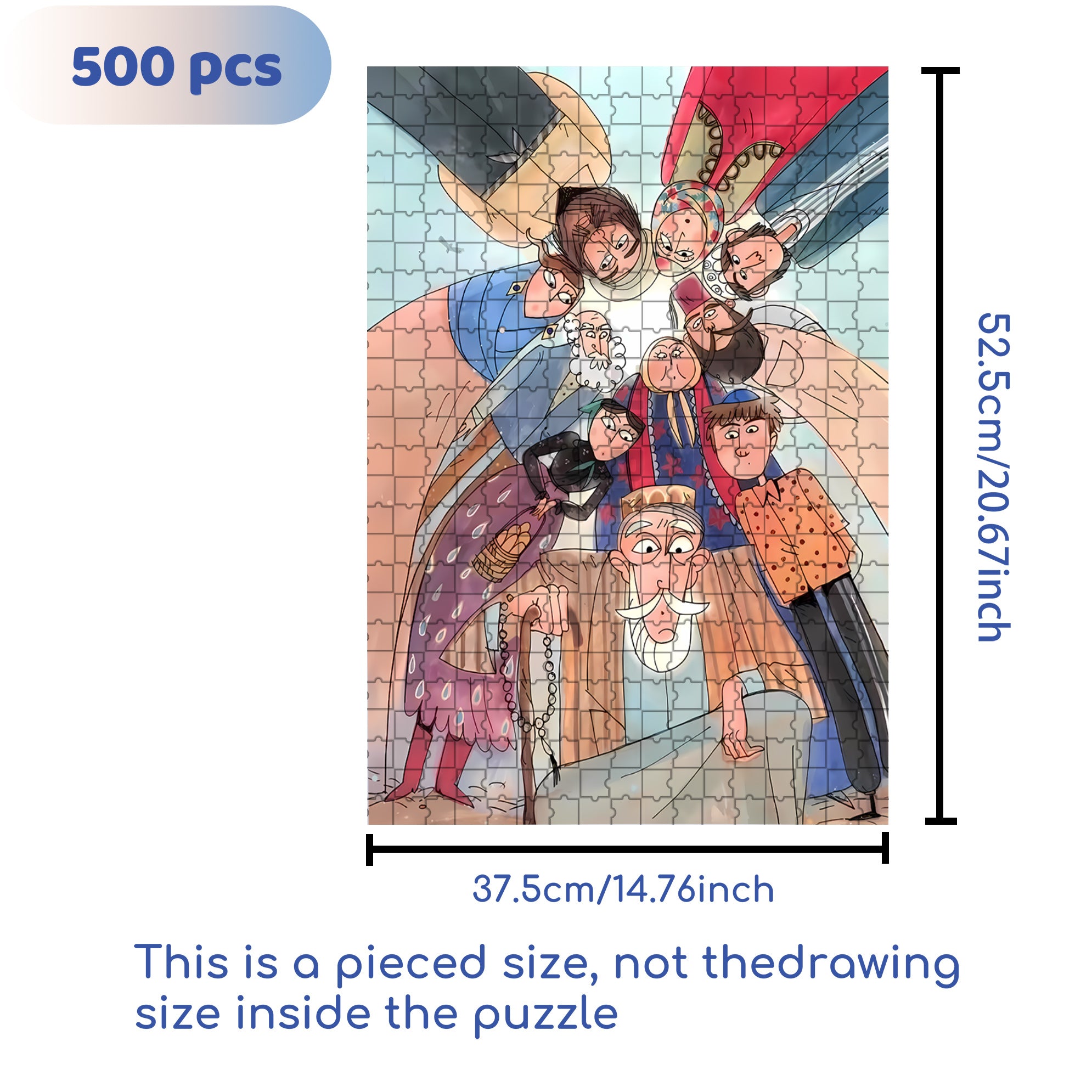 Are U OK 500pcs/1000pcs Jigsaw Puzzle, Scratch-Resistant, Interactive Family Game & Brain-Boosting DIY Decor, Perfect for Halloween, Christmas & New Year Gifts, Family Puzzle Game