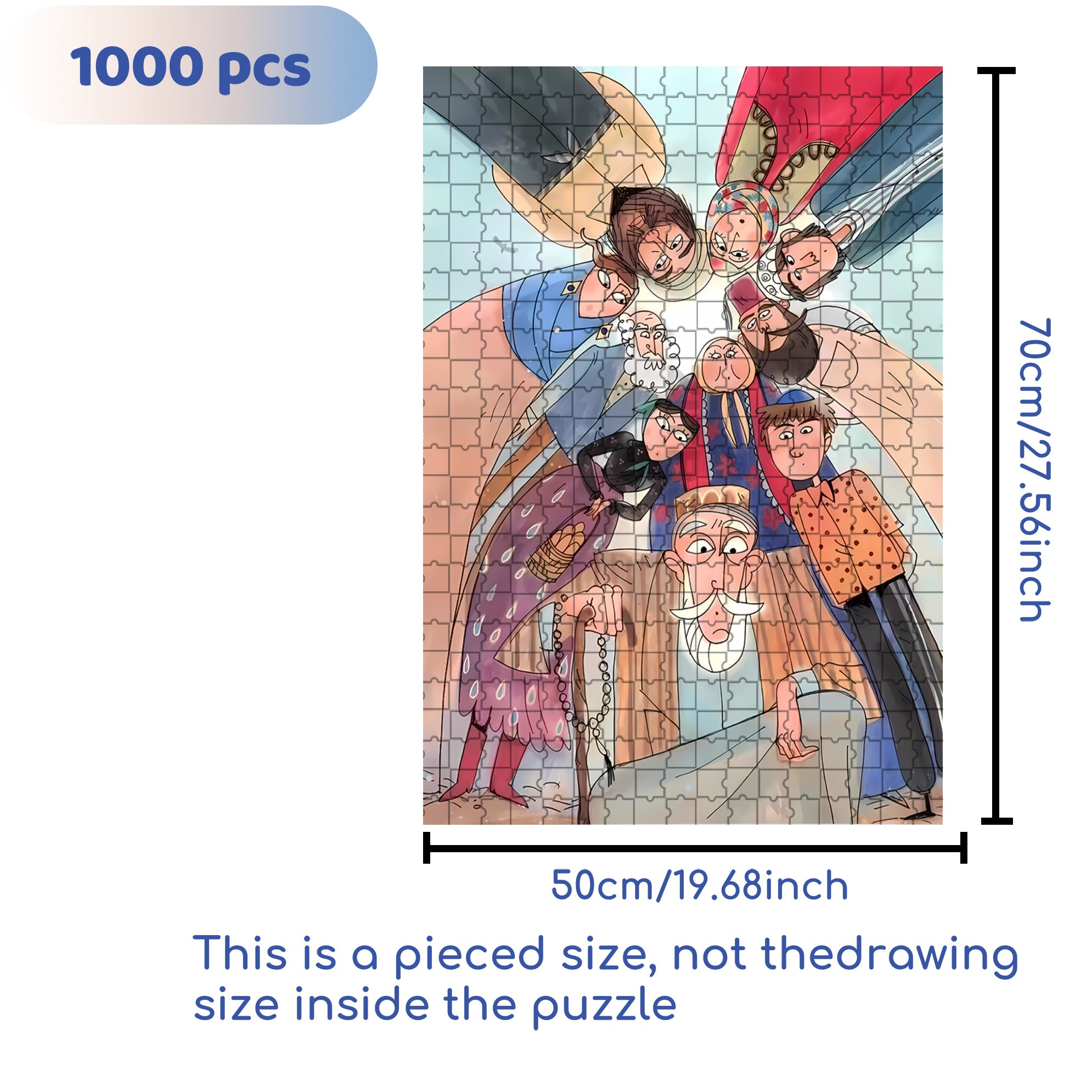 Are U OK 500pcs/1000pcs Jigsaw Puzzle, Scratch-Resistant, Interactive Family Game & Brain-Boosting DIY Decor, Perfect for Halloween, Christmas & New Year Gifts, Family Puzzle Game