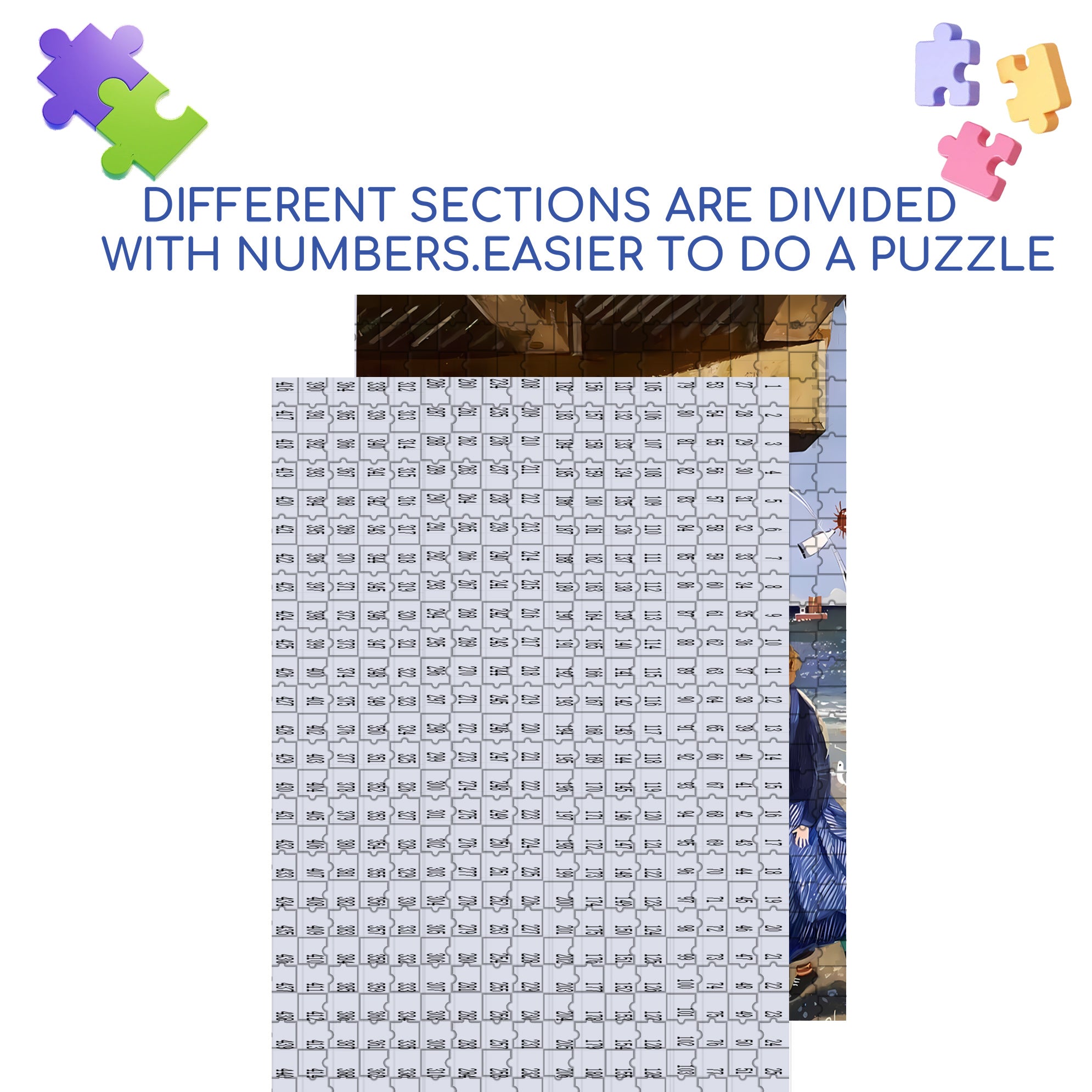 Beach Vacation 500pcs/1000pcs Jigsaw Puzzle, Scratch-Resistant, Interactive Family Game & Brain-Boosting DIY Decor, Perfect for Halloween, Christmas & New Year Gifts, Family Puzzle Game