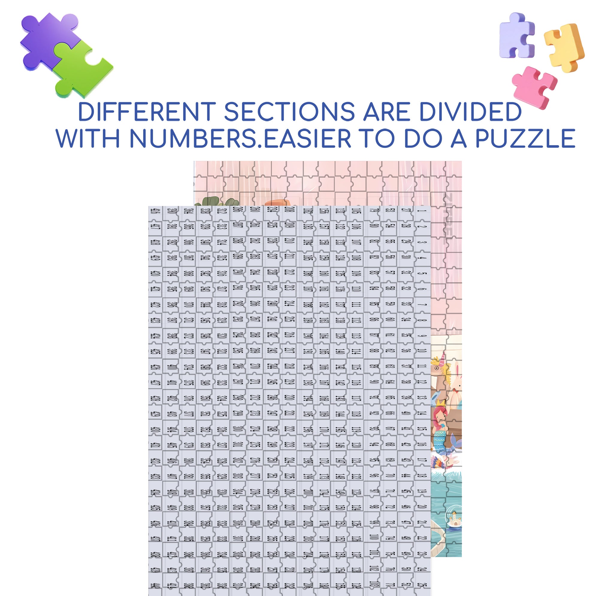 Boo 500pcs/1000pcs Jigsaw Puzzle, Scratch-Resistant, Interactive Family Game & Brain-Boosting DIY Decor, Perfect for Halloween, Christmas & New Year Gifts, Family Puzzle Game