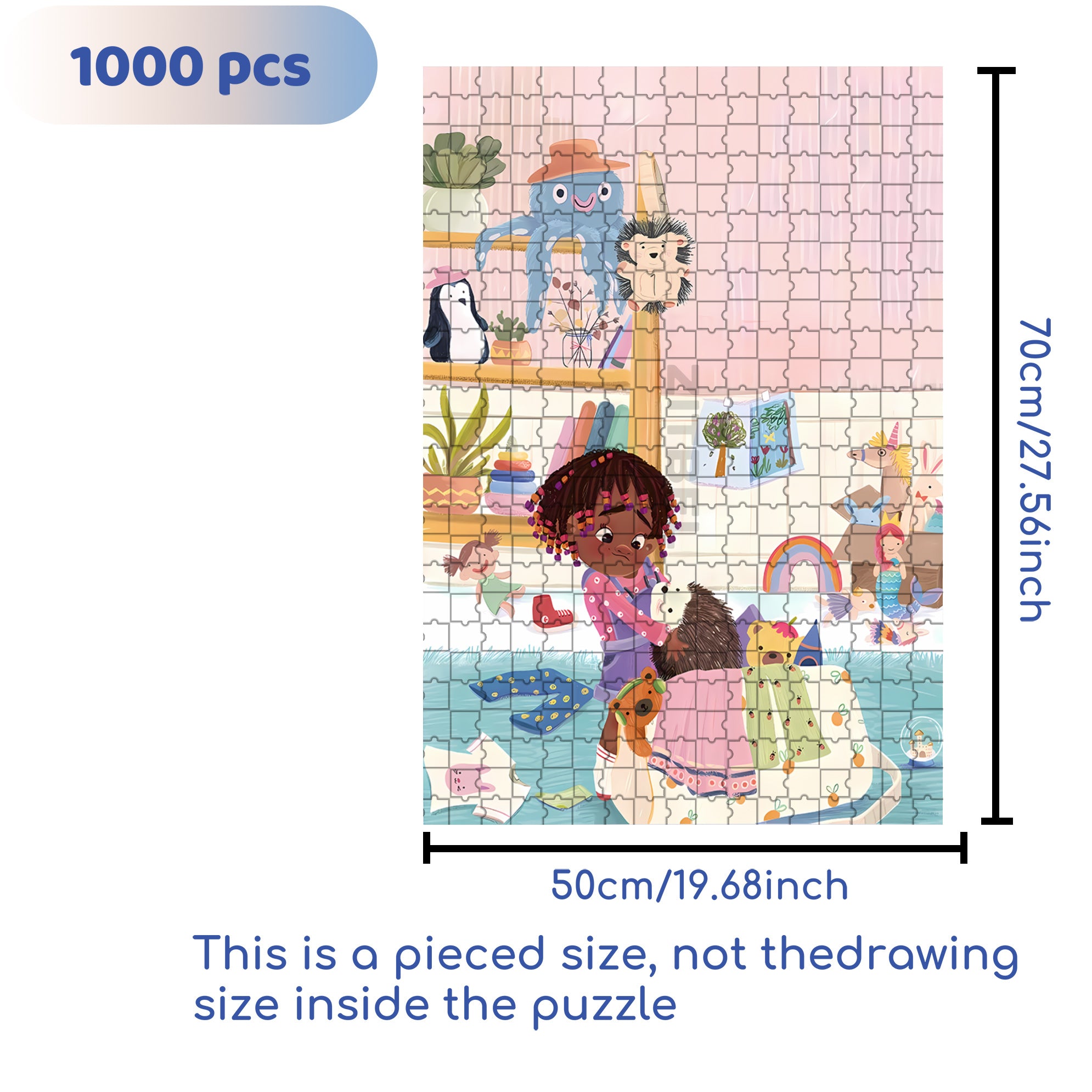 Boo 500pcs/1000pcs Jigsaw Puzzle, Scratch-Resistant, Interactive Family Game & Brain-Boosting DIY Decor, Perfect for Halloween, Christmas & New Year Gifts, Family Puzzle Game