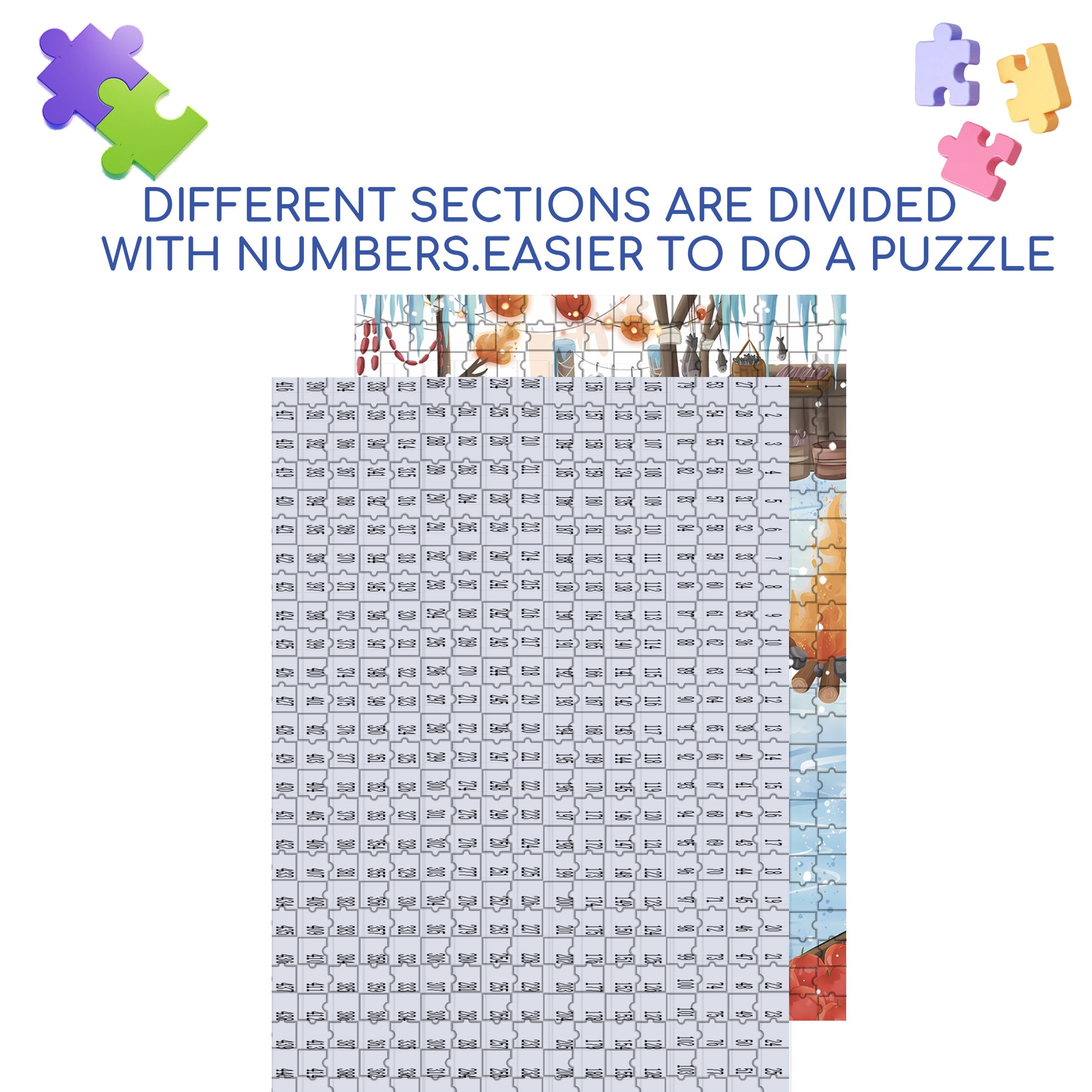 Brother and Sister 500pcs/1000pcs Jigsaw Puzzle, Scratch-Resistant, Interactive Family Game & Brain-Boosting DIY Decor, Perfect for Halloween, Christmas & New Year Gifts, Family Puzzle Game