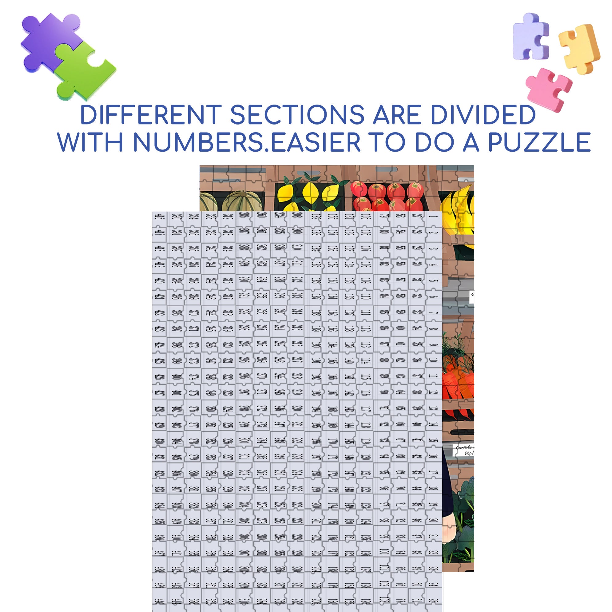 Busy Work 500pcs/1000pcs Jigsaw Puzzle, Scratch-Resistant, Interactive Family Game & Brain-Boosting DIY Decor, Perfect for Halloween, Christmas & New Year Gifts, Family Puzzle Game