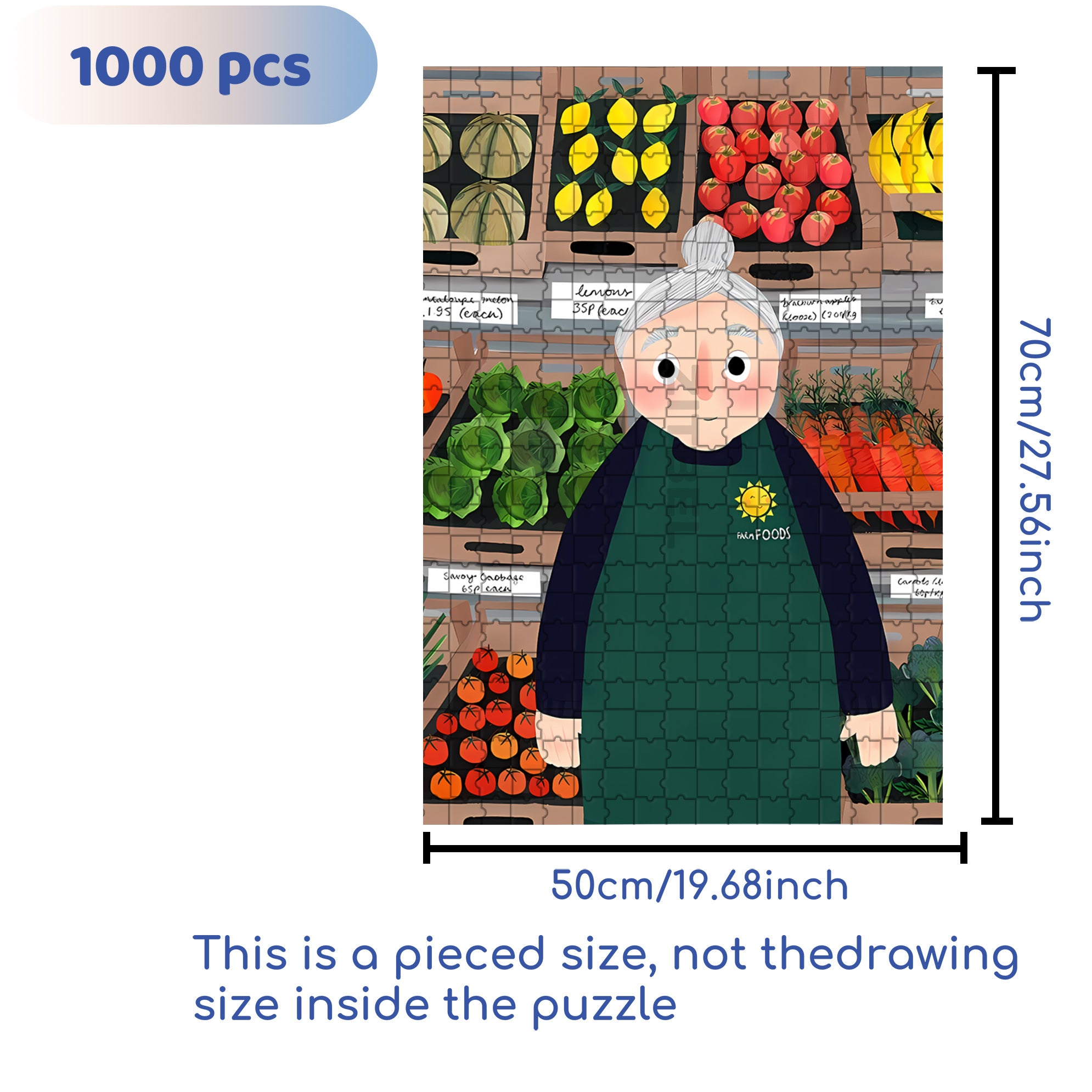 Busy Work 500pcs/1000pcs Jigsaw Puzzle, Scratch-Resistant, Interactive Family Game & Brain-Boosting DIY Decor, Perfect for Halloween, Christmas & New Year Gifts, Family Puzzle Game