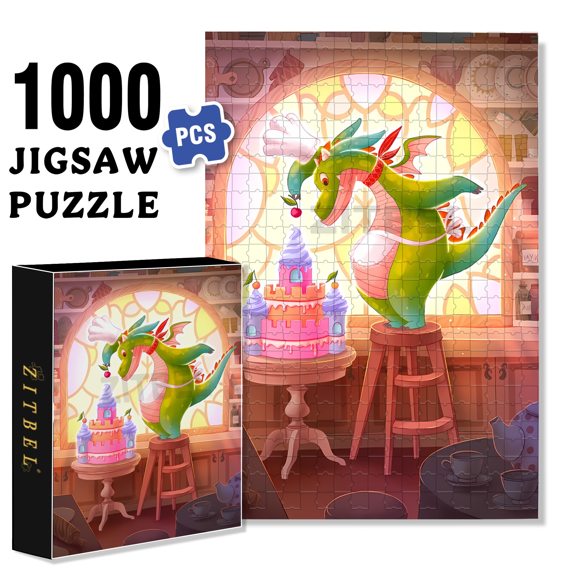 Final Step 500pcs/1000pcs Jigsaw Puzzle, Scratch-Resistant, Interactive Family Game & Brain-Boosting DIY Decor, Perfect for Halloween, Christmas & New Year Gifts, Family Puzzle Game