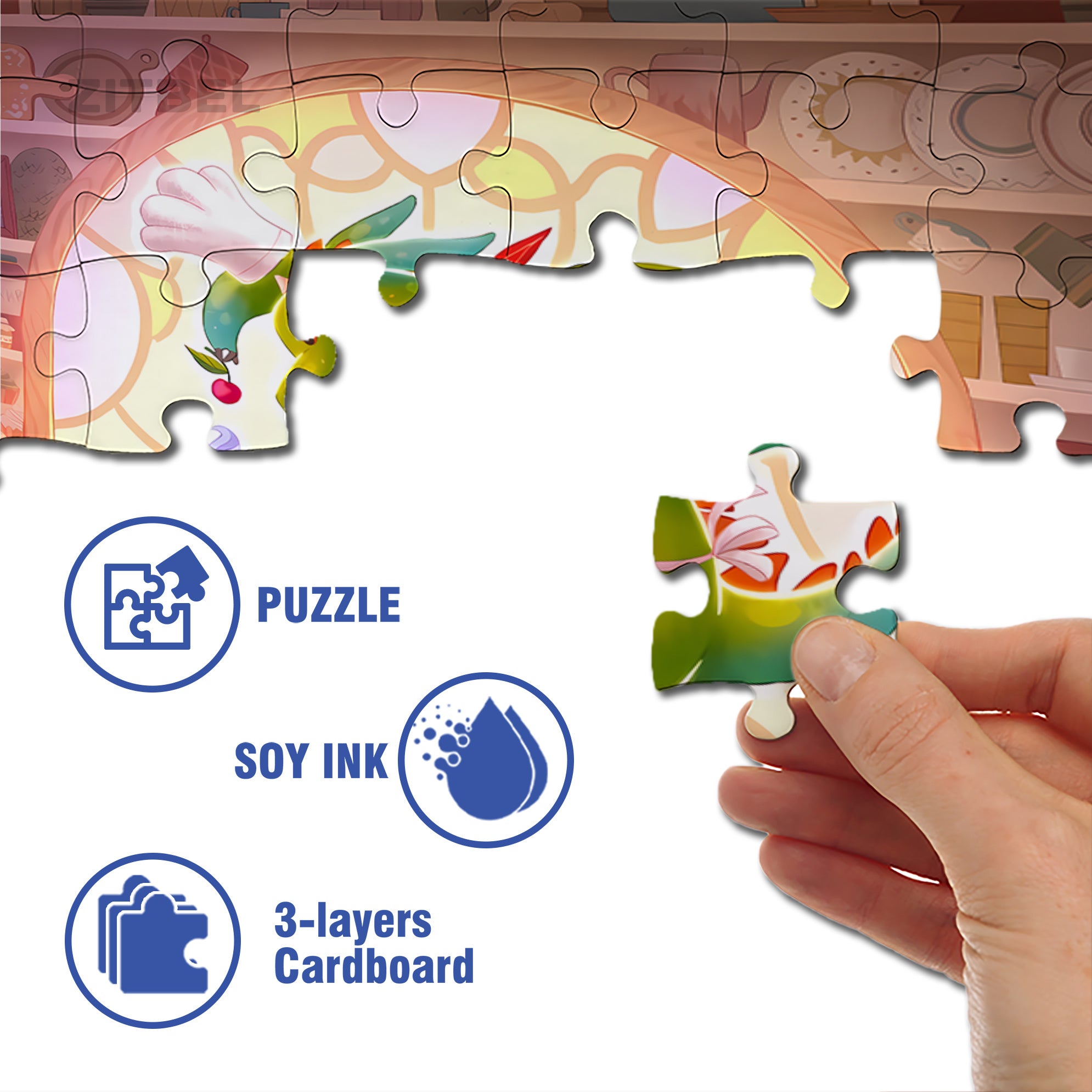 Final Step 500pcs/1000pcs Jigsaw Puzzle, Scratch-Resistant, Interactive Family Game & Brain-Boosting DIY Decor, Perfect for Halloween, Christmas & New Year Gifts, Family Puzzle Game