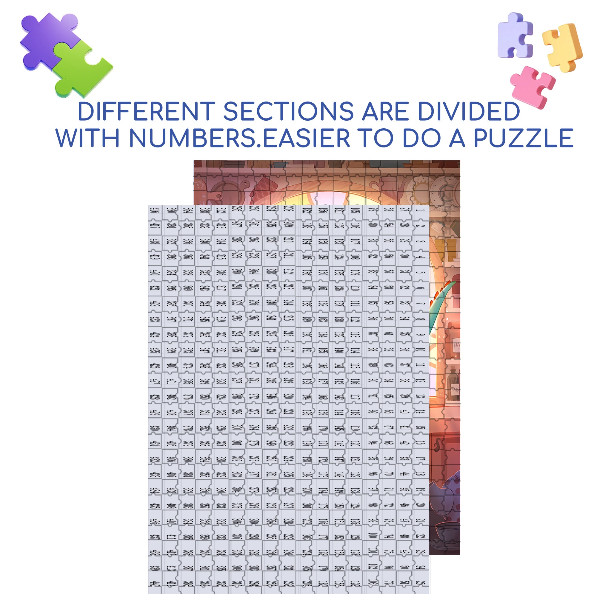 Final Step 500pcs/1000pcs Jigsaw Puzzle, Scratch-Resistant, Interactive Family Game & Brain-Boosting DIY Decor, Perfect for Halloween, Christmas & New Year Gifts, Family Puzzle Game