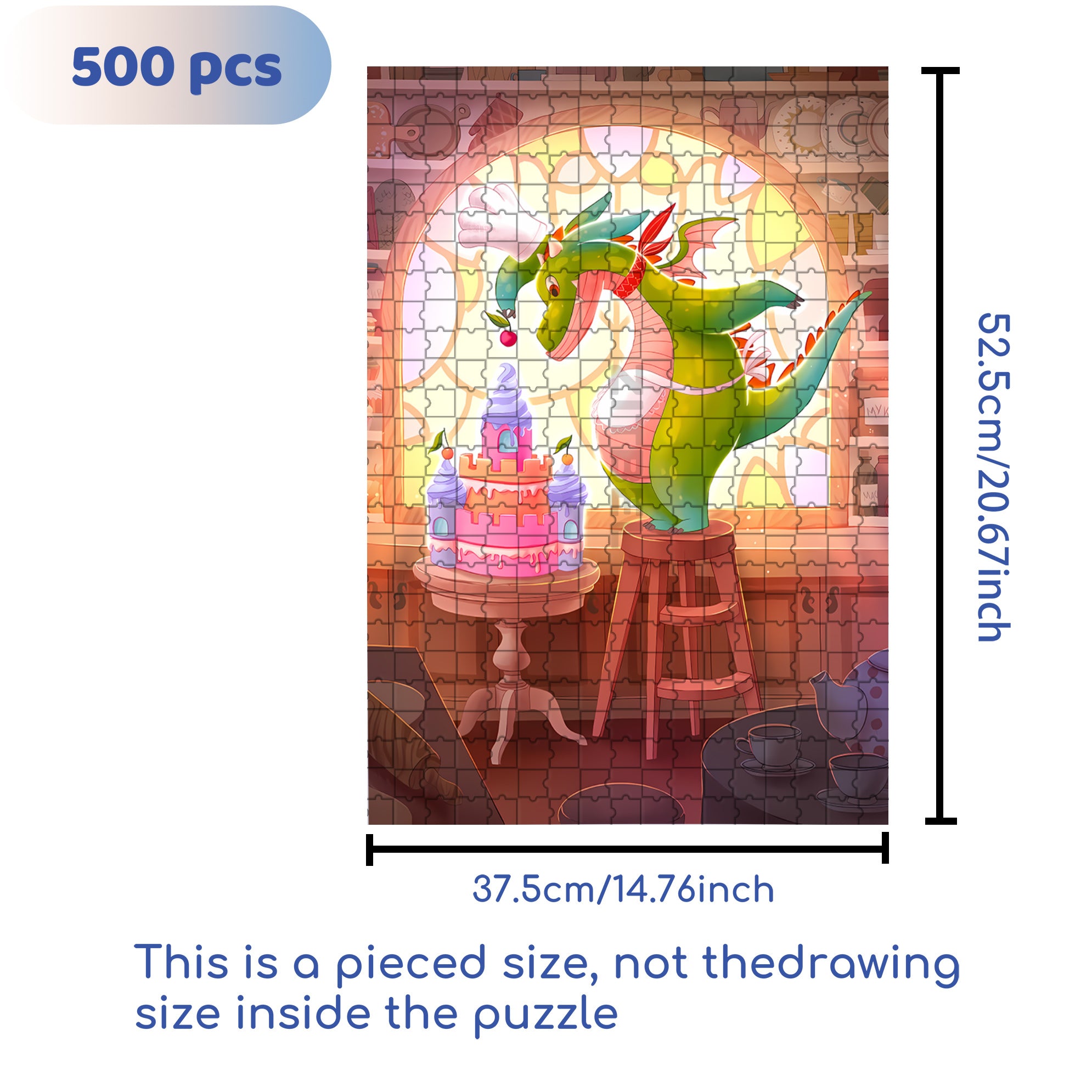 Final Step 500pcs/1000pcs Jigsaw Puzzle, Scratch-Resistant, Interactive Family Game & Brain-Boosting DIY Decor, Perfect for Halloween, Christmas & New Year Gifts, Family Puzzle Game