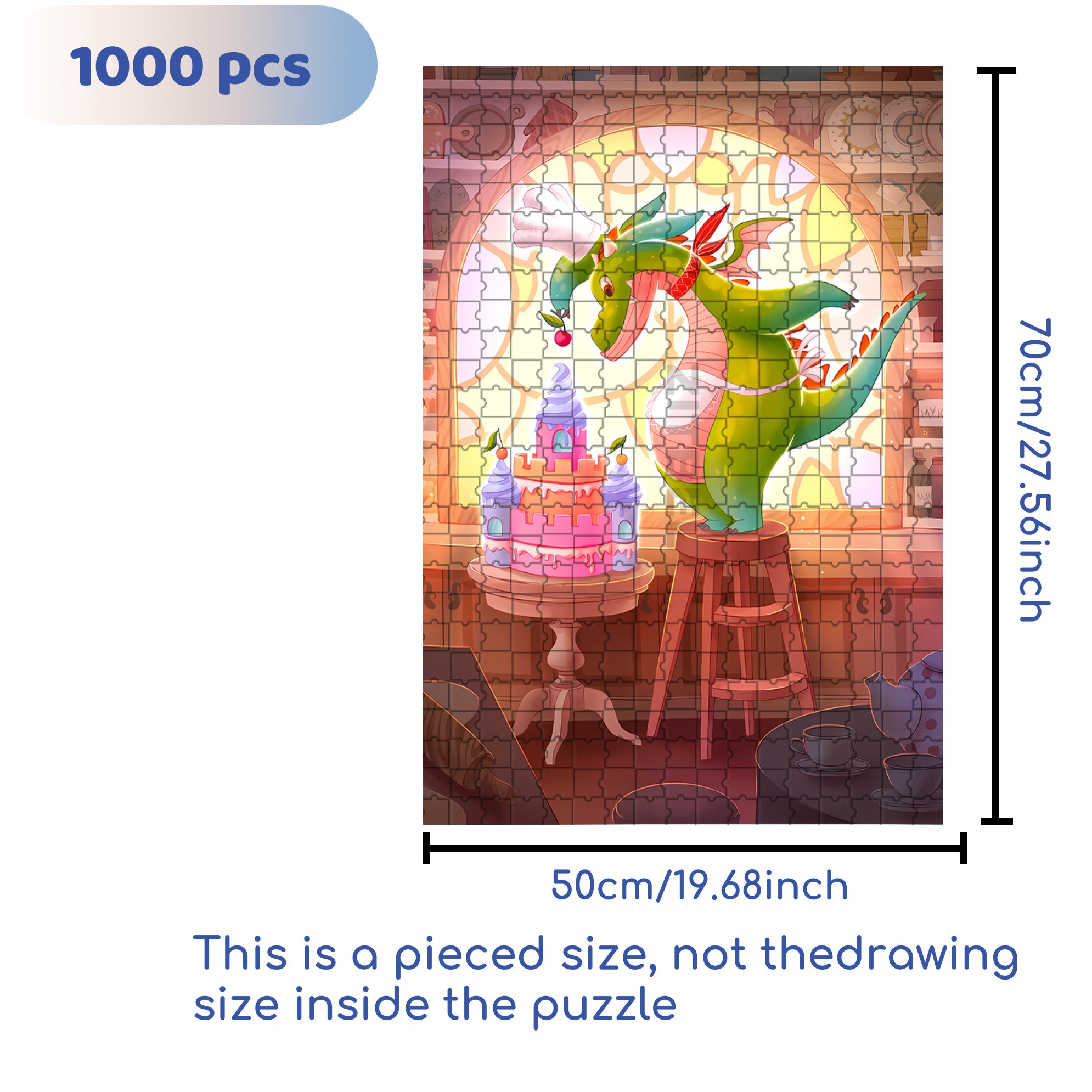 Final Step 500pcs/1000pcs Jigsaw Puzzle, Scratch-Resistant, Interactive Family Game & Brain-Boosting DIY Decor, Perfect for Halloween, Christmas & New Year Gifts, Family Puzzle Game