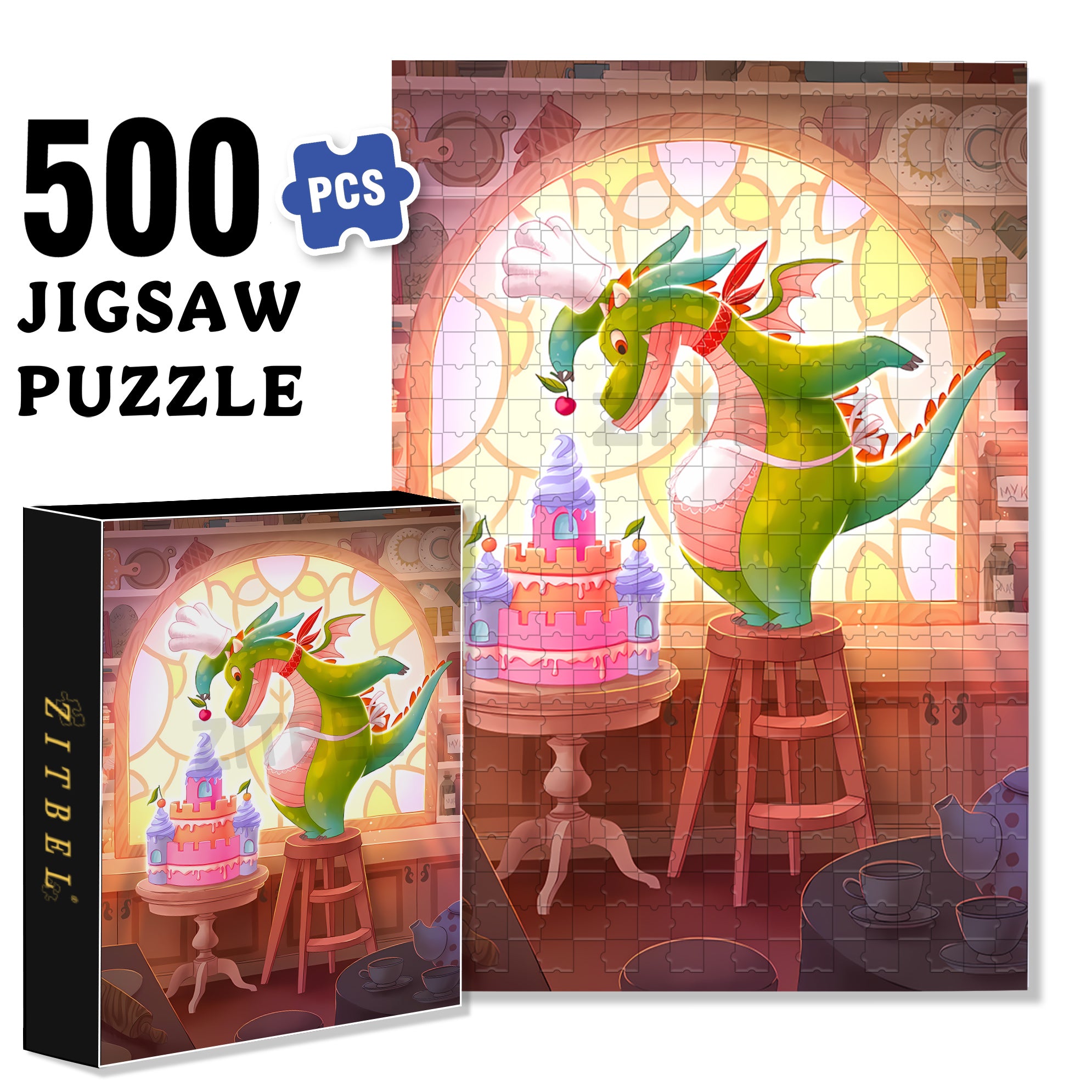 Final Step 500pcs/1000pcs Jigsaw Puzzle, Scratch-Resistant, Interactive Family Game & Brain-Boosting DIY Decor, Perfect for Halloween, Christmas & New Year Gifts, Family Puzzle Game