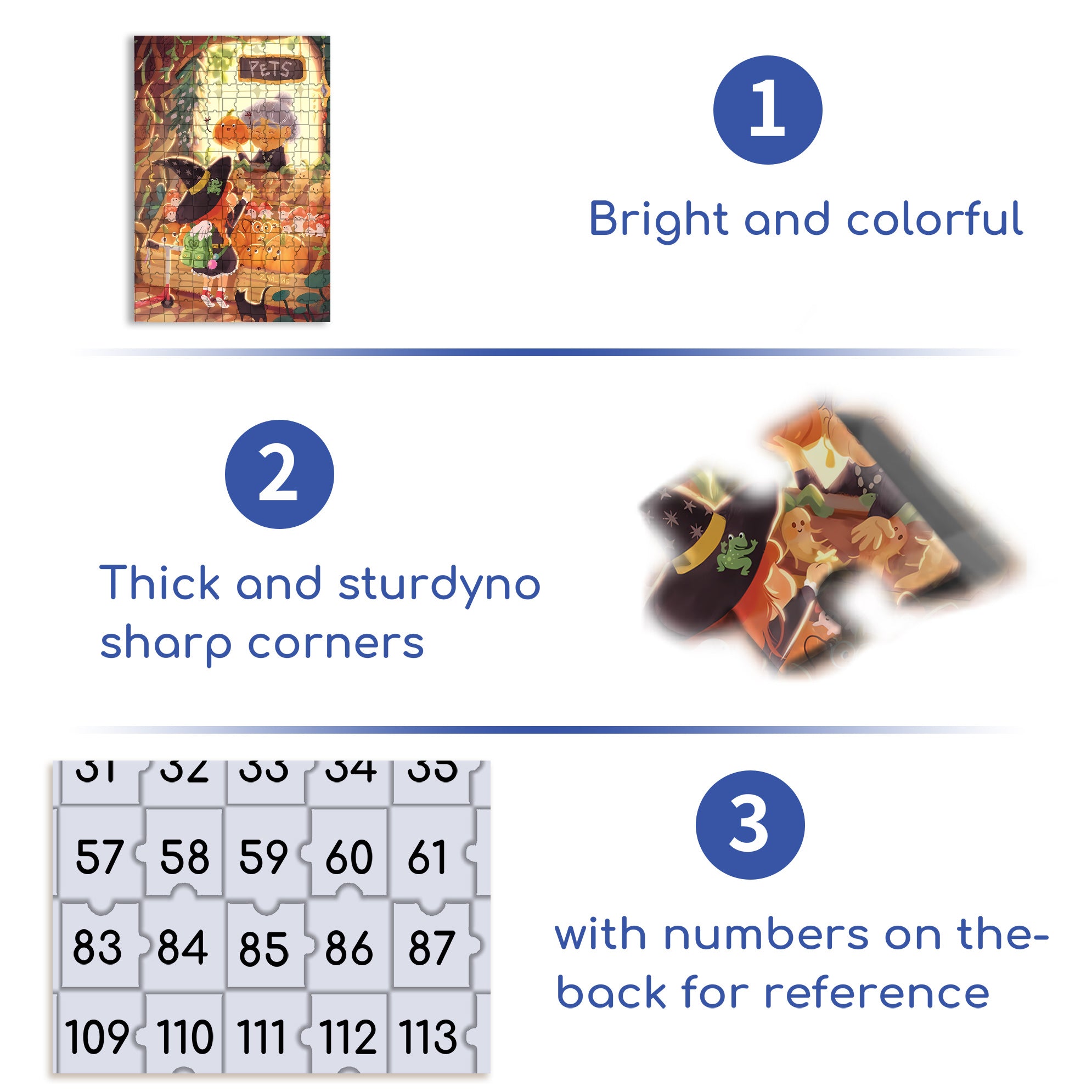 Hallothanks 500pcs/1000pcs Jigsaw Puzzle, Scratch-Resistant, Interactive Family Game & Brain-Boosting DIY Decor, Perfect for Halloween, Christmas & New Year Gifts, Family Puzzle Game