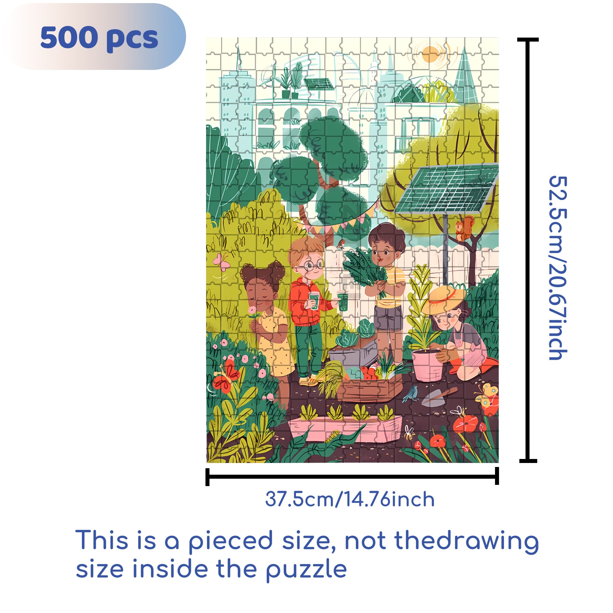 Happy Cooperation 500pcs/1000pcs Jigsaw Puzzle, Scratch-Resistant, Interactive Family Game & Brain-Boosting DIY Decor, Perfect for Halloween, Christmas & New Year Gifts, Family Puzzle Game