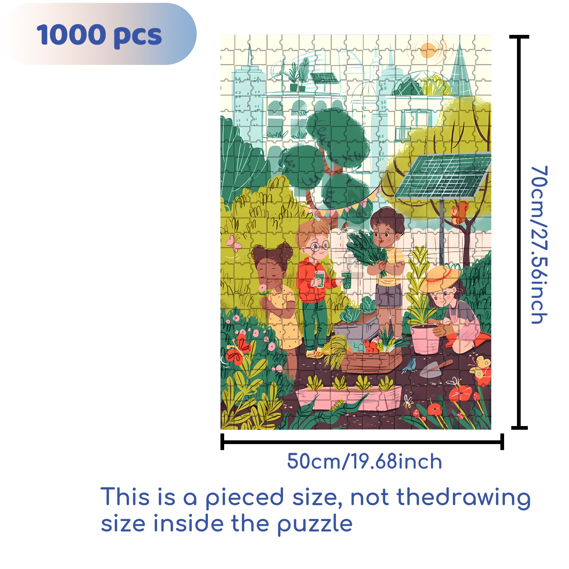 Happy Cooperation 500pcs/1000pcs Jigsaw Puzzle, Scratch-Resistant, Interactive Family Game & Brain-Boosting DIY Decor, Perfect for Halloween, Christmas & New Year Gifts, Family Puzzle Game