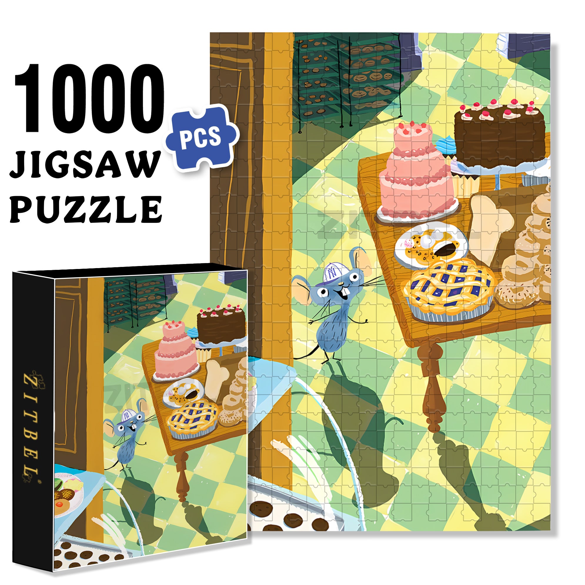 Heaven 500pcs/1000pcs Jigsaw Puzzle, Scratch-Resistant, Interactive Family Game & Brain-Boosting DIY Decor, Perfect for Halloween, Christmas & New Year Gifts, Family Puzzle Game