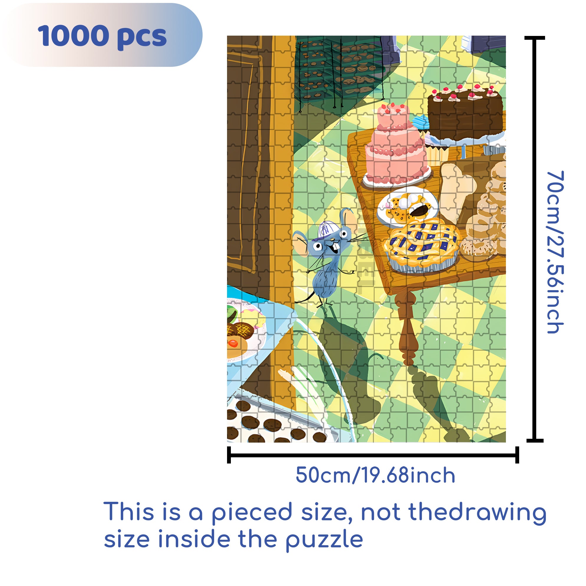 Heaven 500pcs/1000pcs Jigsaw Puzzle, Scratch-Resistant, Interactive Family Game & Brain-Boosting DIY Decor, Perfect for Halloween, Christmas & New Year Gifts, Family Puzzle Game