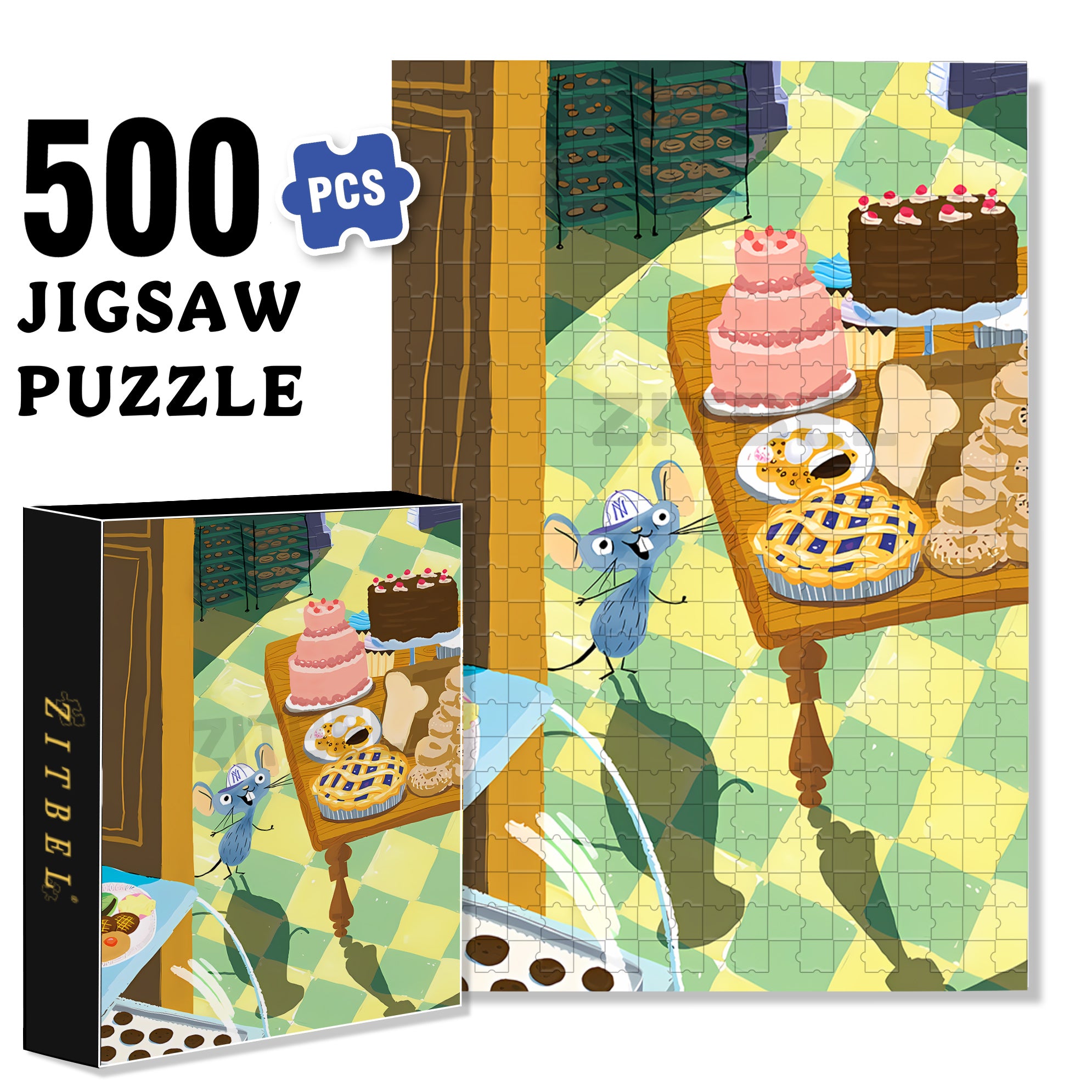 Heaven 500pcs/1000pcs Jigsaw Puzzle, Scratch-Resistant, Interactive Family Game & Brain-Boosting DIY Decor, Perfect for Halloween, Christmas & New Year Gifts, Family Puzzle Game