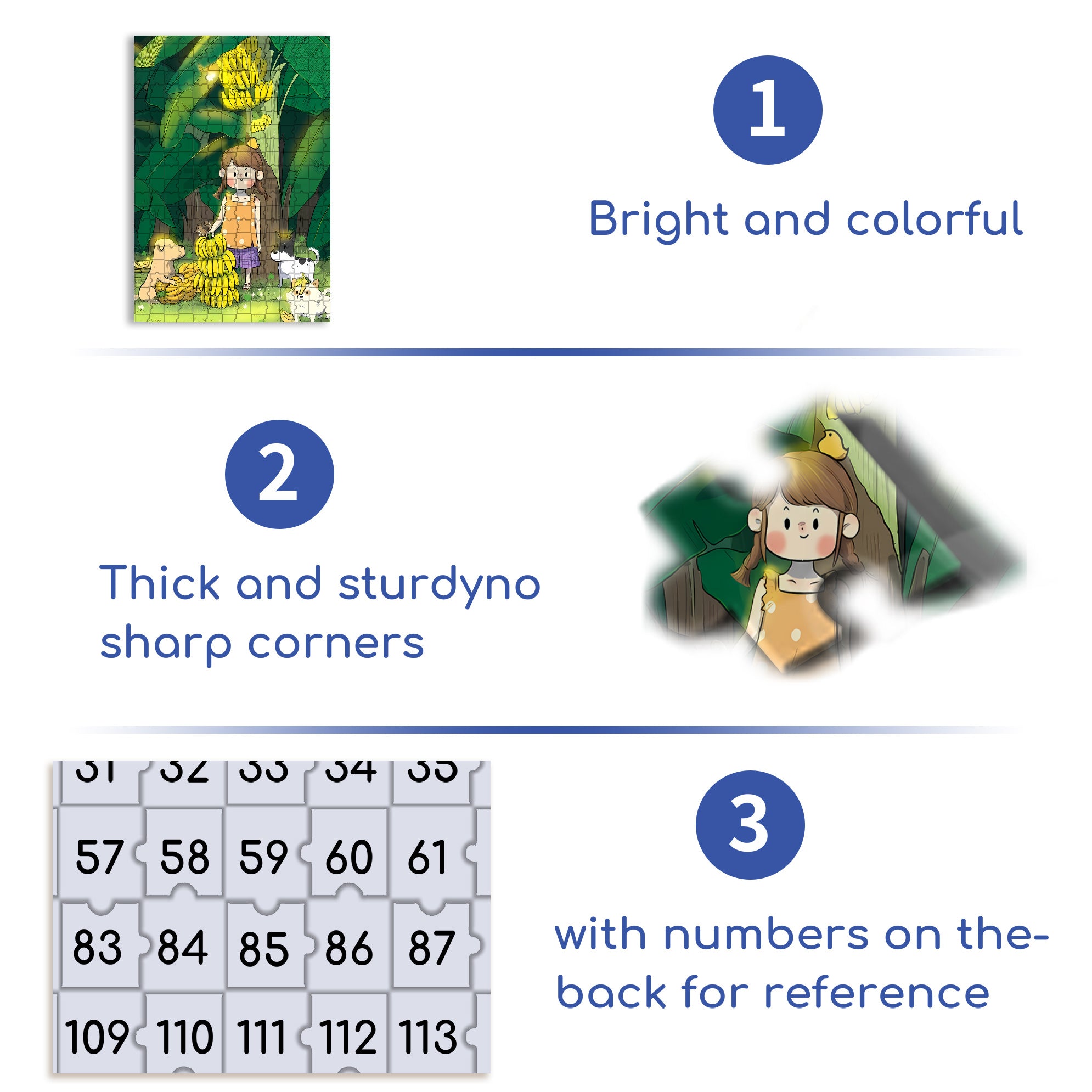 I Love Bananas 500pcs/1000pcs Jigsaw Puzzle, Scratch-Resistant, Interactive Family Game & Brain-Boosting DIY Decor, Perfect for Halloween, Christmas & New Year Gifts, Family Puzzle Game
