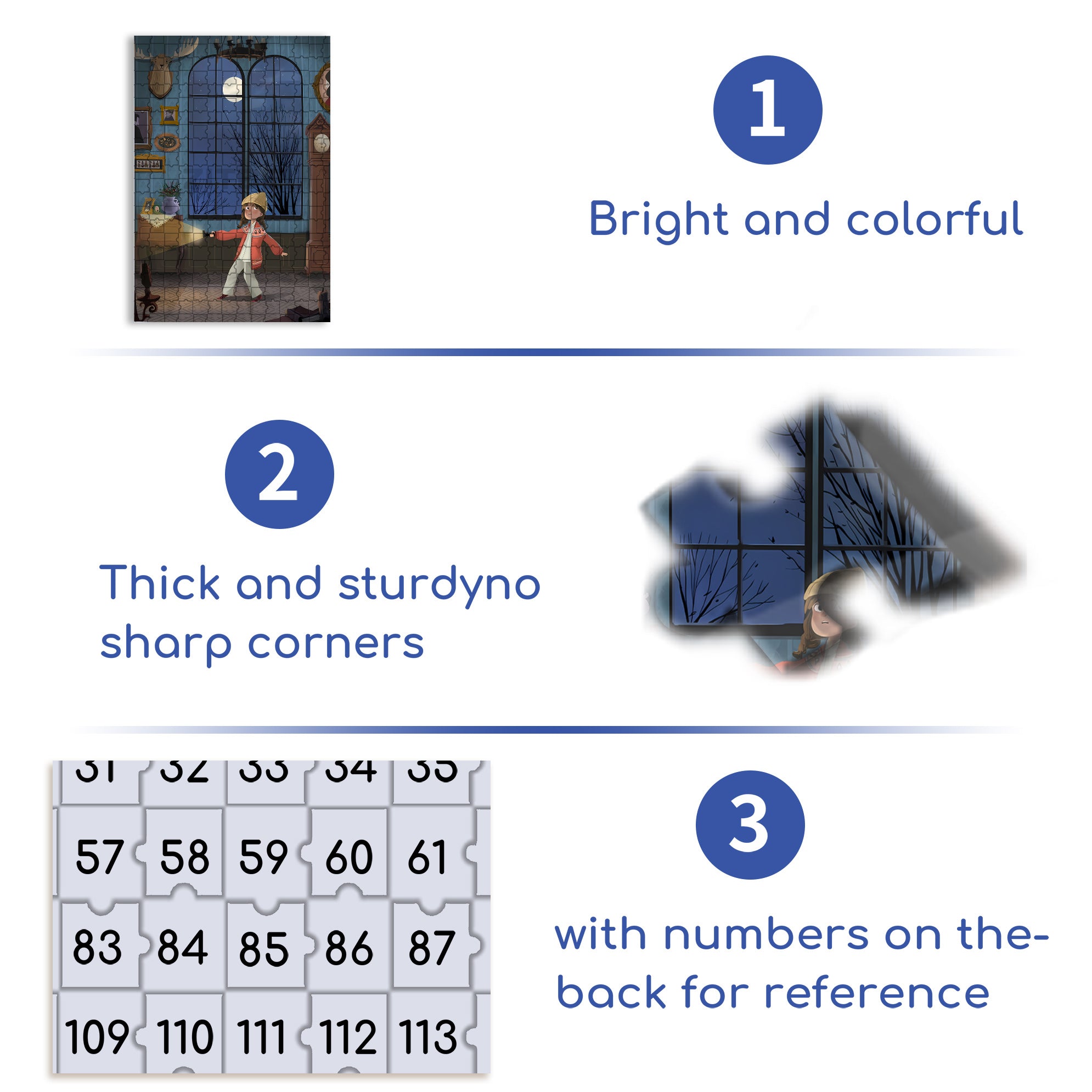 In The Dark 500pcs/1000pcs Jigsaw Puzzle, Scratch-Resistant, Interactive Family Game & Brain-Boosting DIY Decor, Perfect for Halloween, Christmas & New Year Gifts, Family Puzzle Game