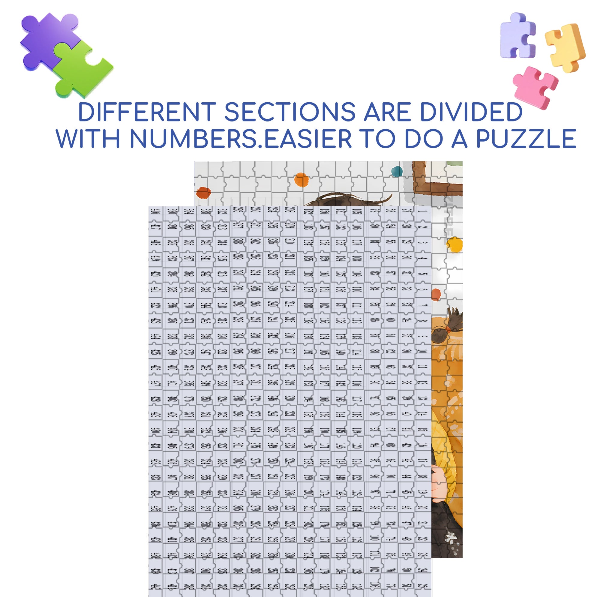 Lovely Twintails 500pcs/1000pcs Jigsaw Puzzle, Scratch-Resistant, Interactive Family Game & Brain-Boosting DIY Decor, Perfect for Halloween, Christmas & New Year Gifts, Family Puzzle Game