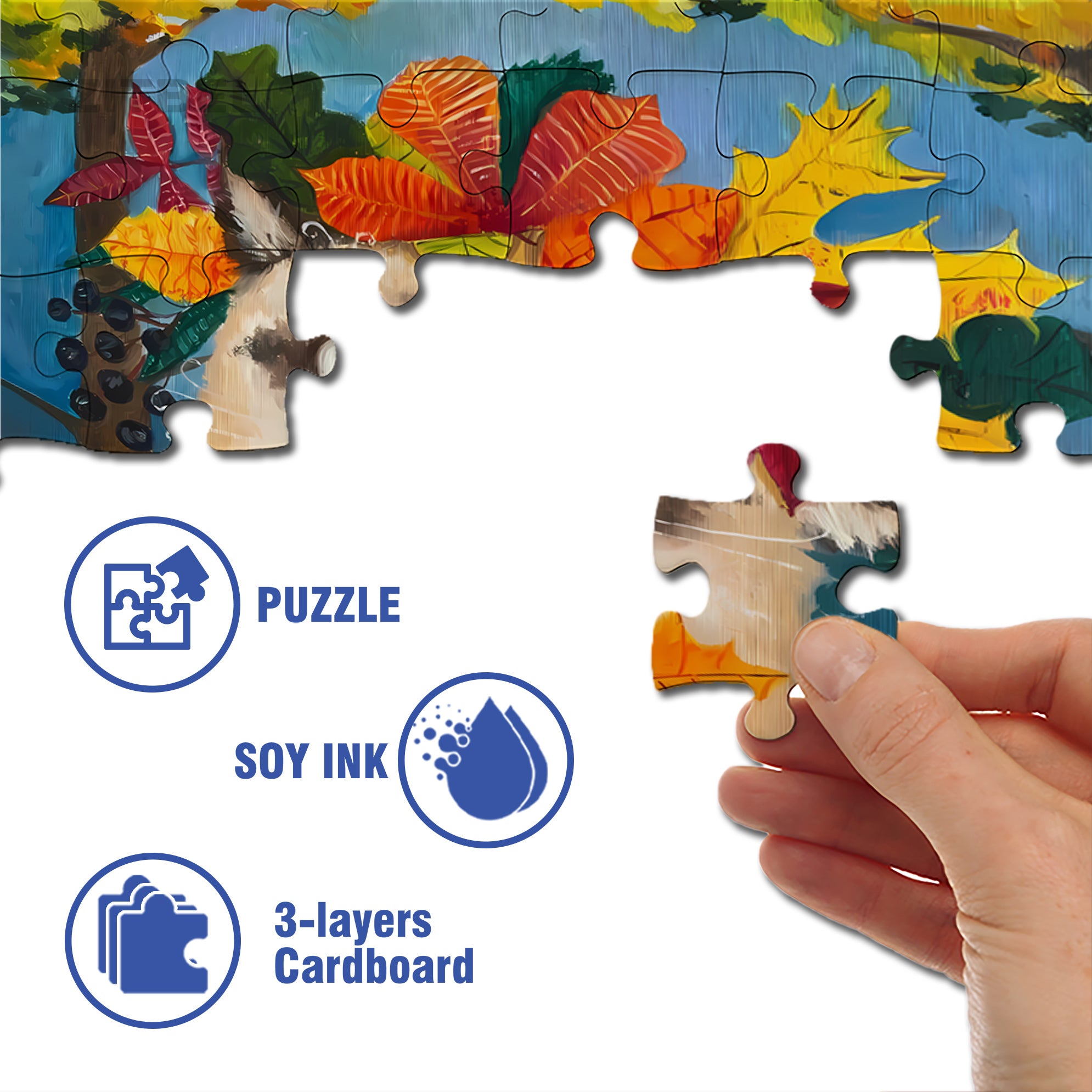 My Favorites 500pcs/1000pcs Jigsaw Puzzle, Scratch-Resistant, Interactive Family Game & Brain-Boosting DIY Decor, Perfect for Halloween, Christmas & New Year Gifts, Family Puzzle Game