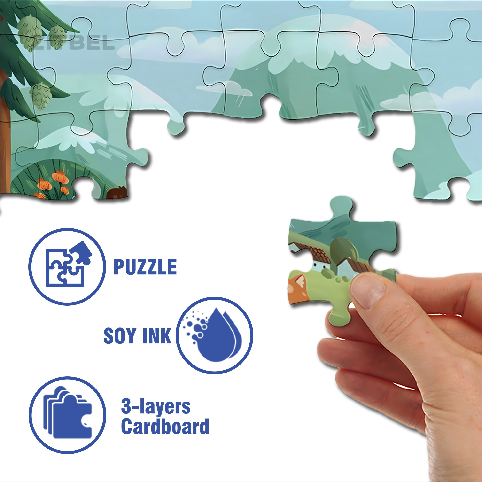 Nap 500pcs/1000pcs Jigsaw Puzzle, Scratch-Resistant, Interactive Family Game & Brain-Boosting DIY Decor, Perfect for Halloween, Christmas & New Year Gifts, Family Puzzle Game