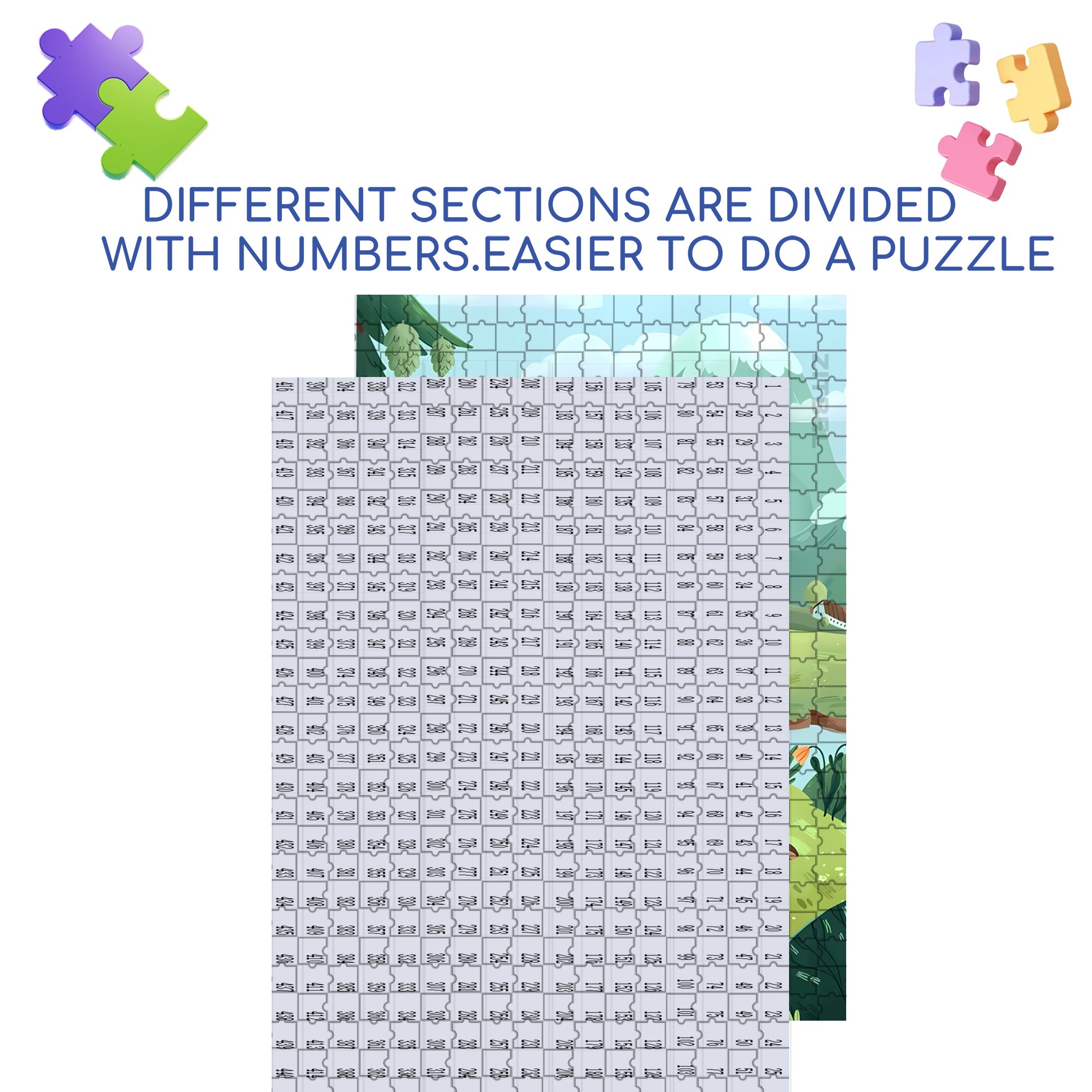 Nap 500pcs/1000pcs Jigsaw Puzzle, Scratch-Resistant, Interactive Family Game & Brain-Boosting DIY Decor, Perfect for Halloween, Christmas & New Year Gifts, Family Puzzle Game