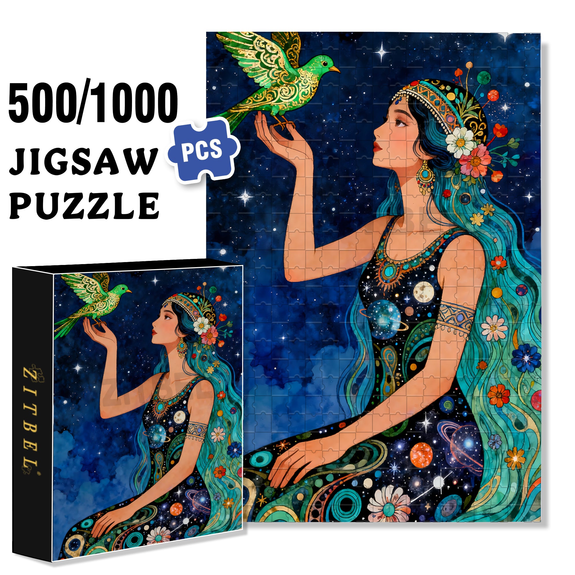 Peace And Freedom 500pcs/1000pcs Jigsaw Puzzle, Scratch-Resistant, Interactive Family Game & Brain-Boosting DIY Decor, Perfect for Halloween, Christmas & New Year Gifts, Family Puzzle Game