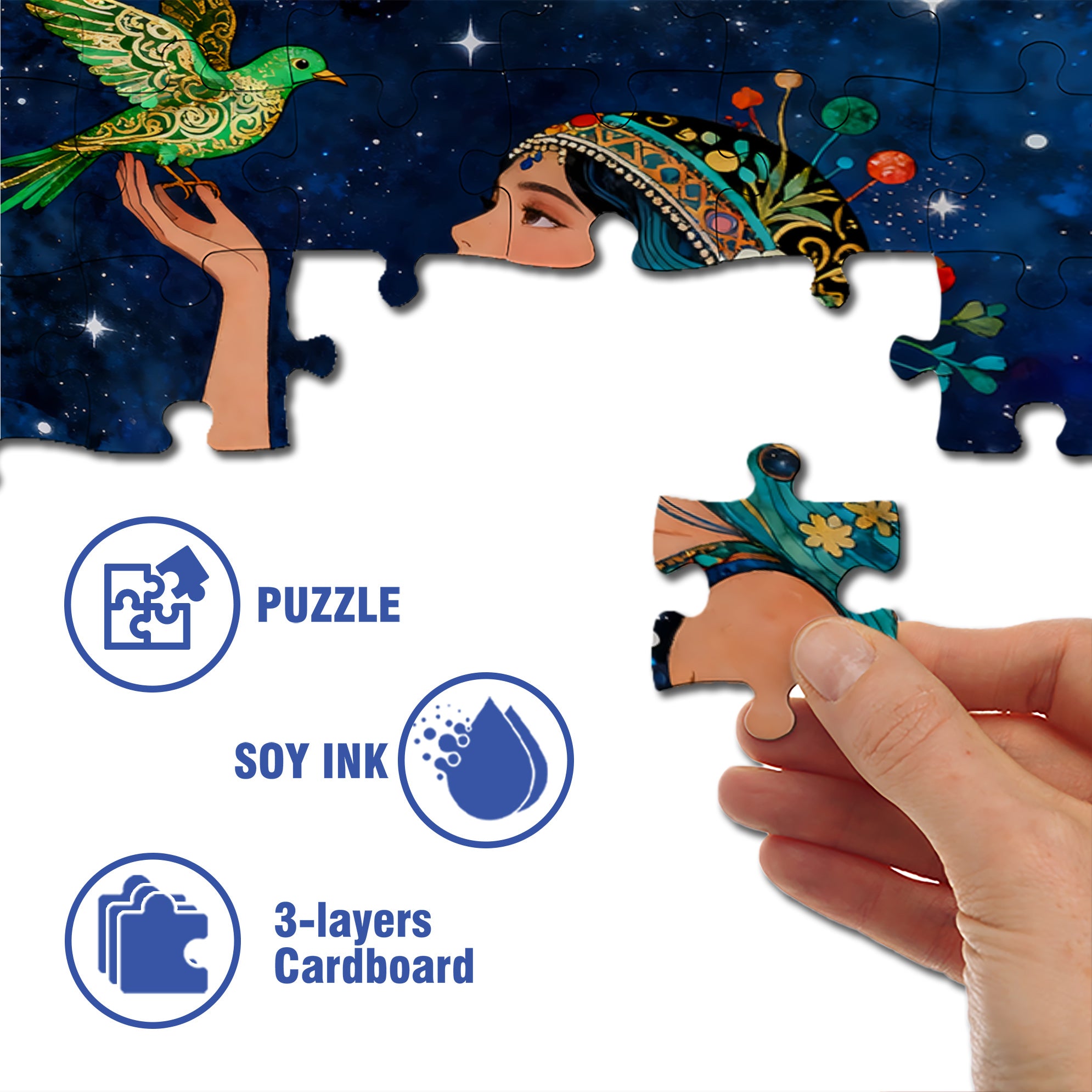 Peace And Freedom 500pcs/1000pcs Jigsaw Puzzle, Scratch-Resistant, Interactive Family Game & Brain-Boosting DIY Decor, Perfect for Halloween, Christmas & New Year Gifts, Family Puzzle Game
