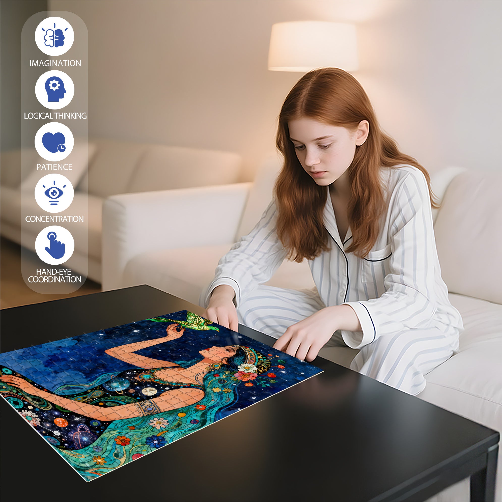 Peace And Freedom 500pcs/1000pcs Jigsaw Puzzle, Scratch-Resistant, Interactive Family Game & Brain-Boosting DIY Decor, Perfect for Halloween, Christmas & New Year Gifts, Family Puzzle Game