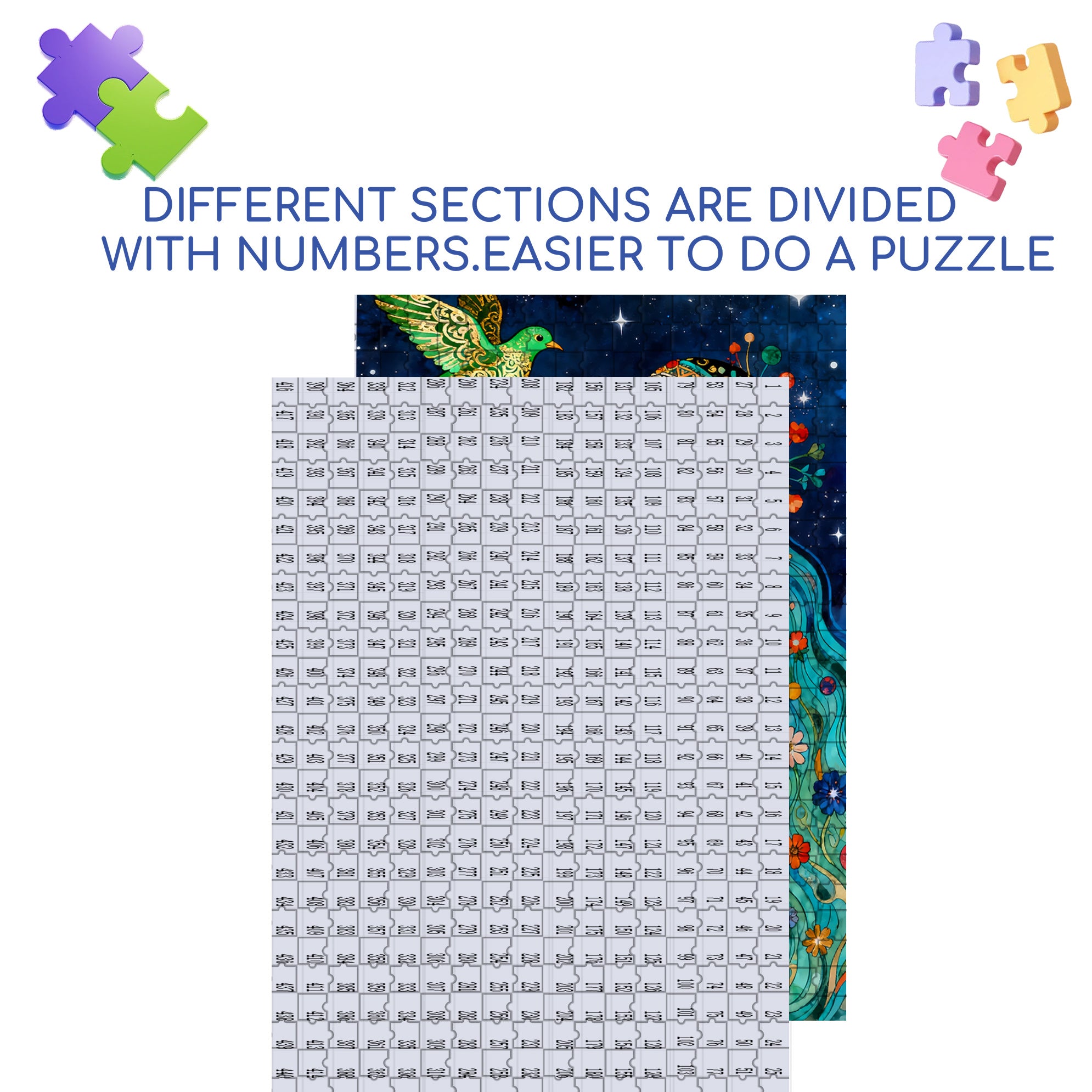 Peace And Freedom 500pcs/1000pcs Jigsaw Puzzle, Scratch-Resistant, Interactive Family Game & Brain-Boosting DIY Decor, Perfect for Halloween, Christmas & New Year Gifts, Family Puzzle Game